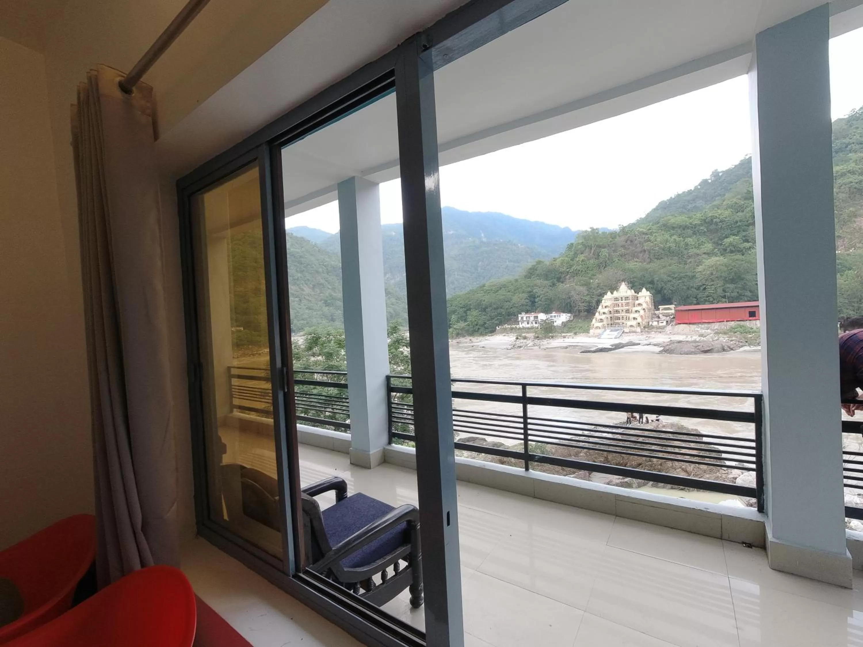 Balcony/Terrace, Mountain View in H7 Stay On The Ganges, Yoga & Spa Resort, Rishikesh