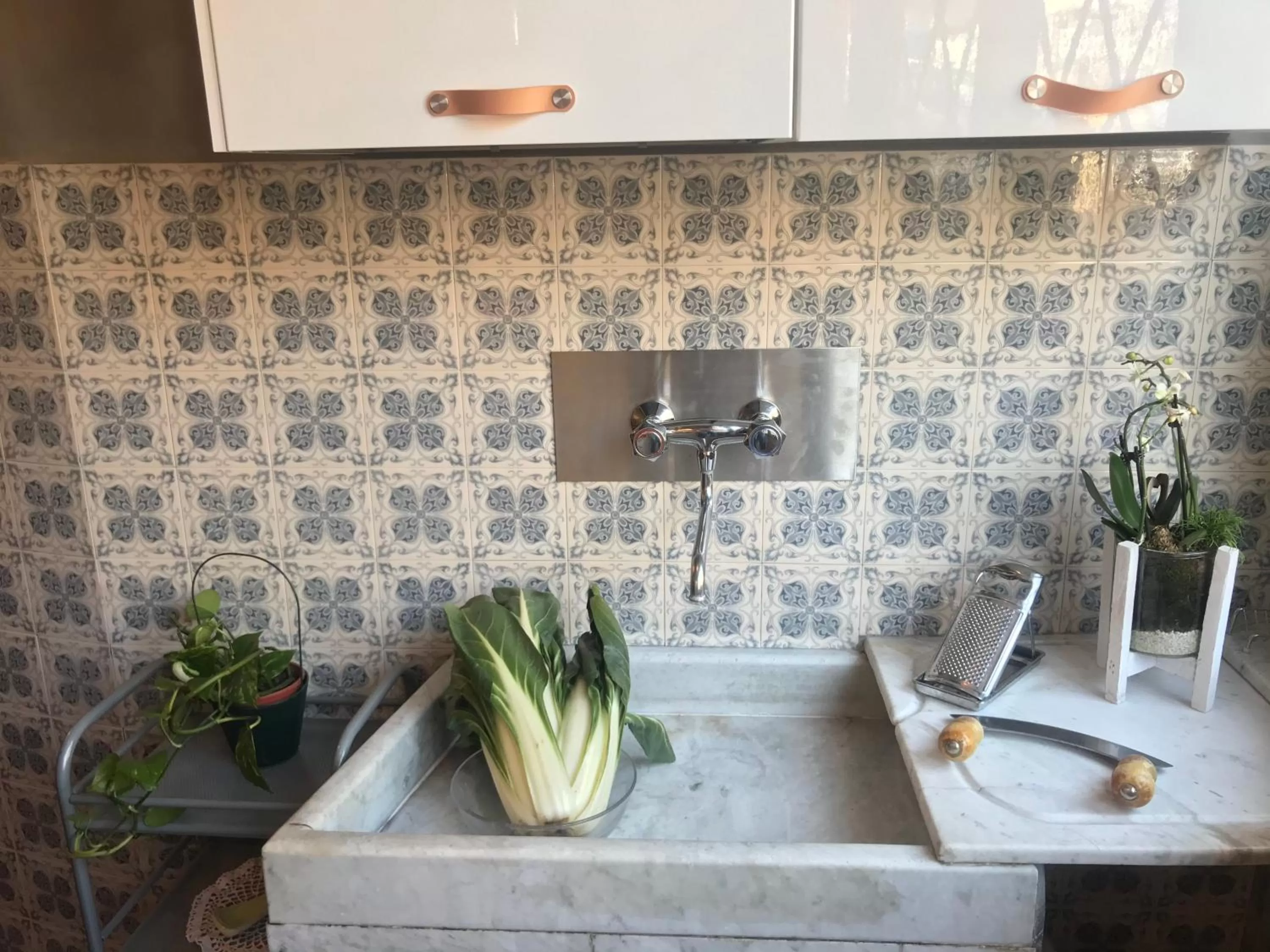 Kitchen or kitchenette in B&B Villa Rosalinda