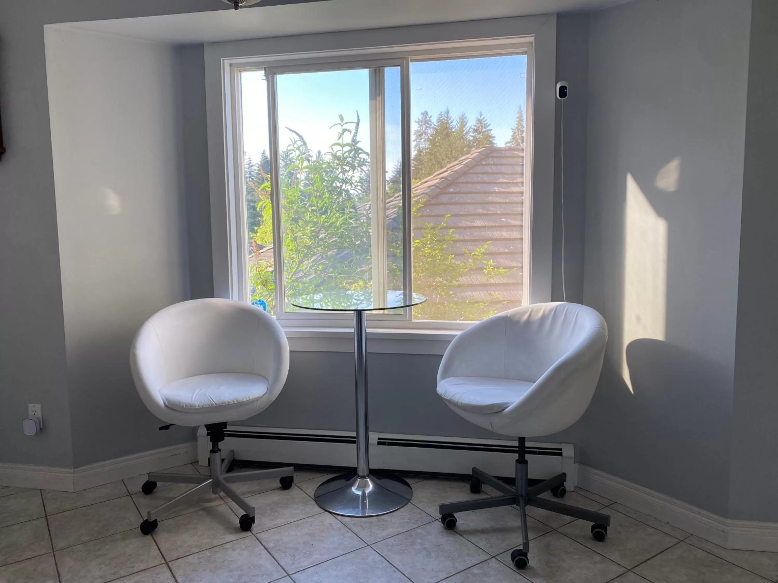 Seating Area in Jane's private rooms with shared washroom