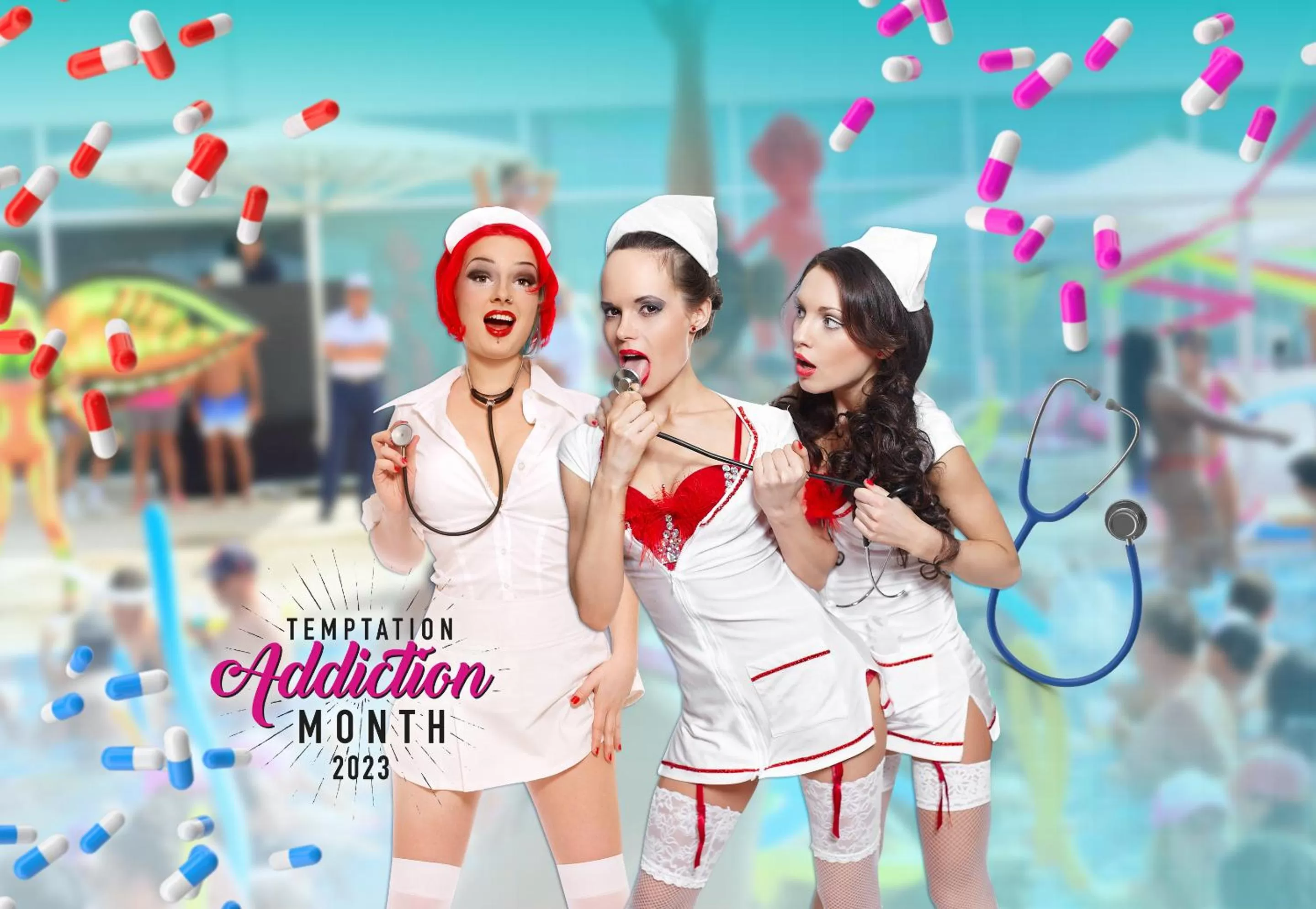 Swimming pool in The Tower by Temptation Cancun Resort - All Inclusive - Adults Only