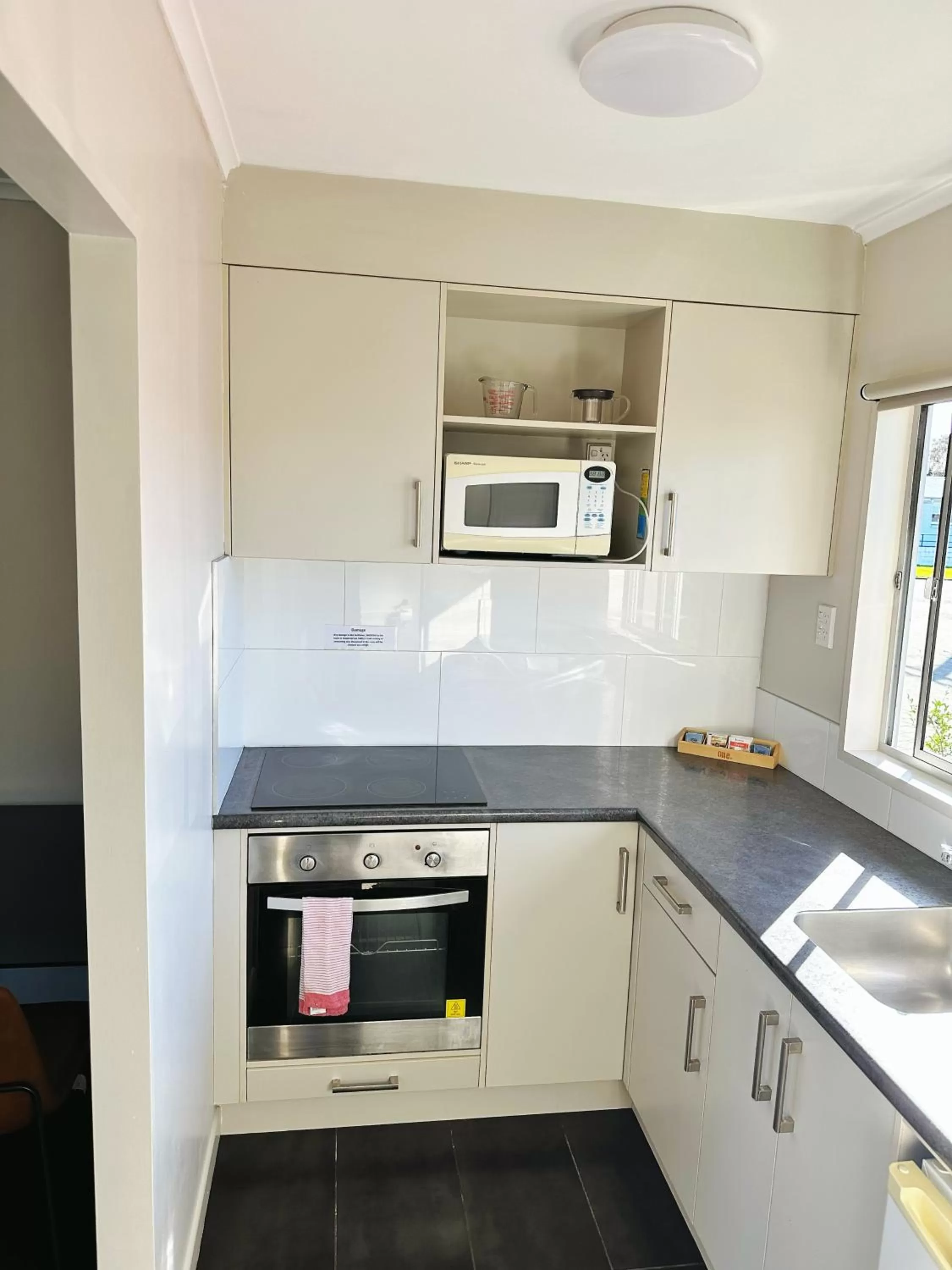 Kitchen or kitchenette in Red Rock Thermal Motel - Mineral Pool
