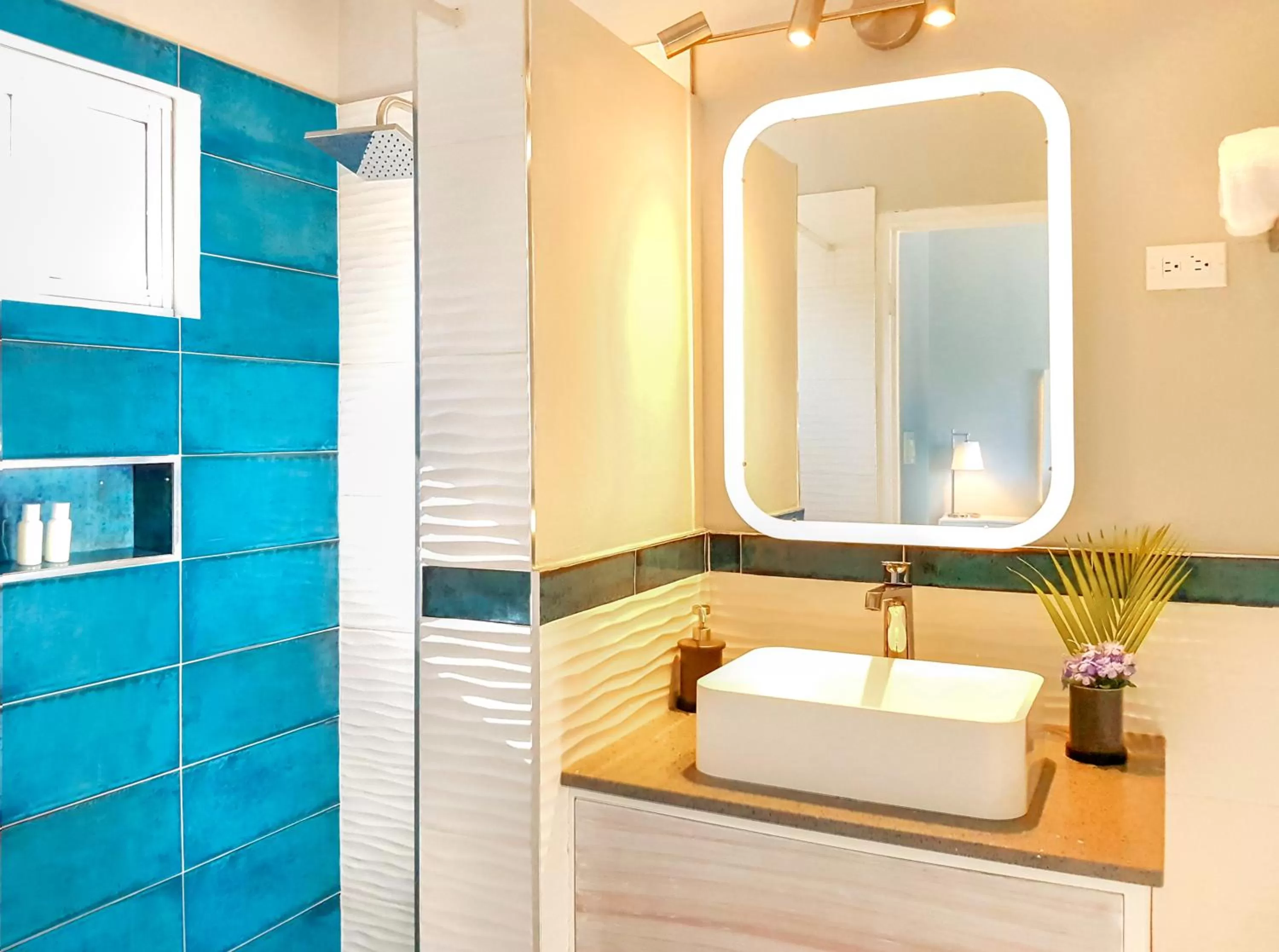 Shower, Bathroom in Luxe Beach Resort