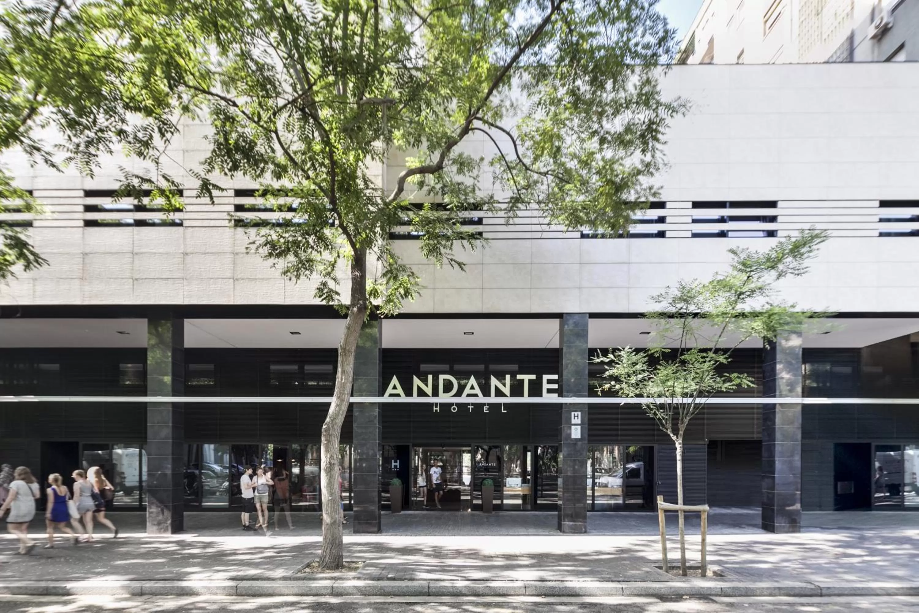 Facade/entrance in Andante Hotel