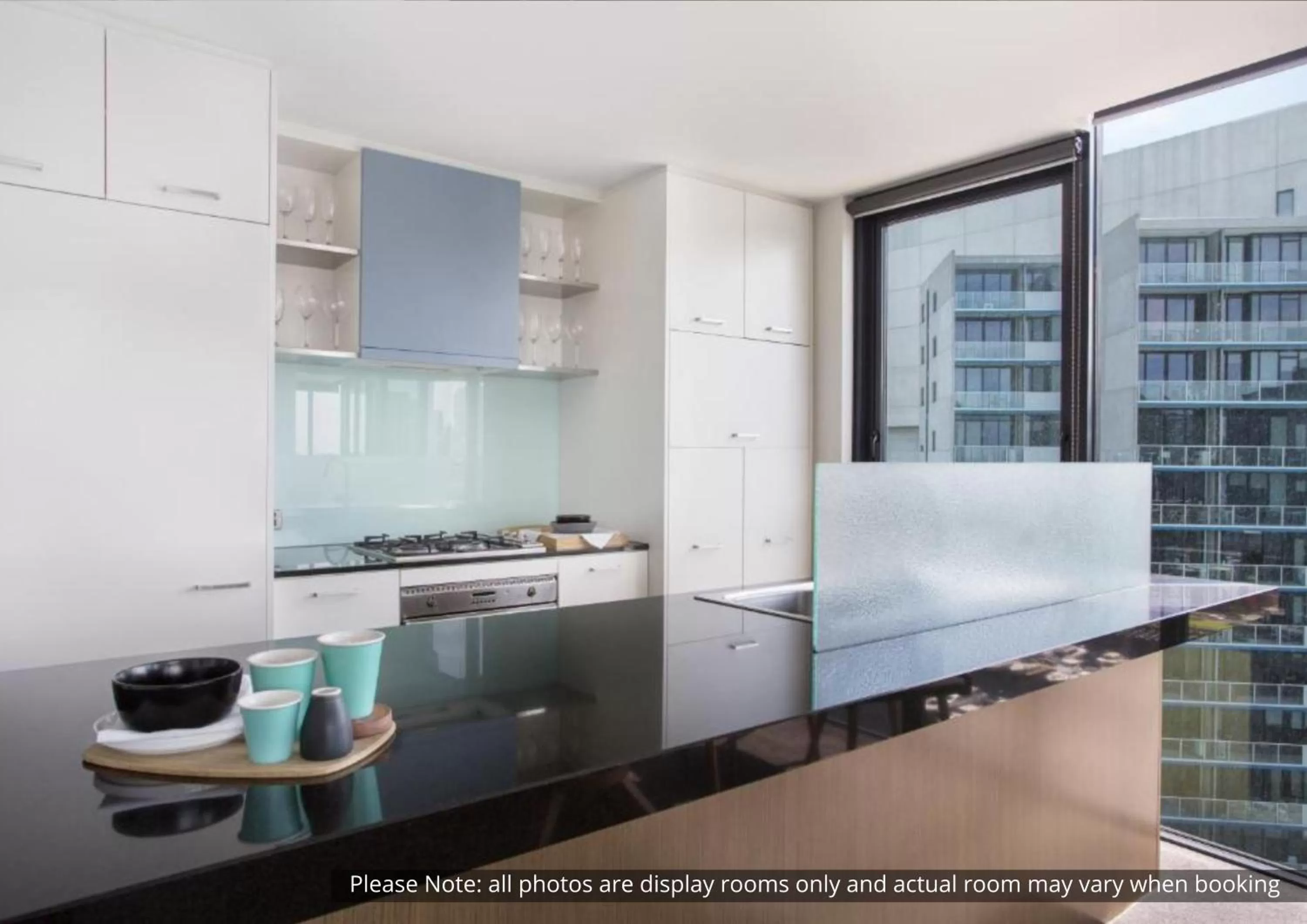 Kitchen or kitchenette in The Sebel Residences Melbourne Docklands Serviced Apartments