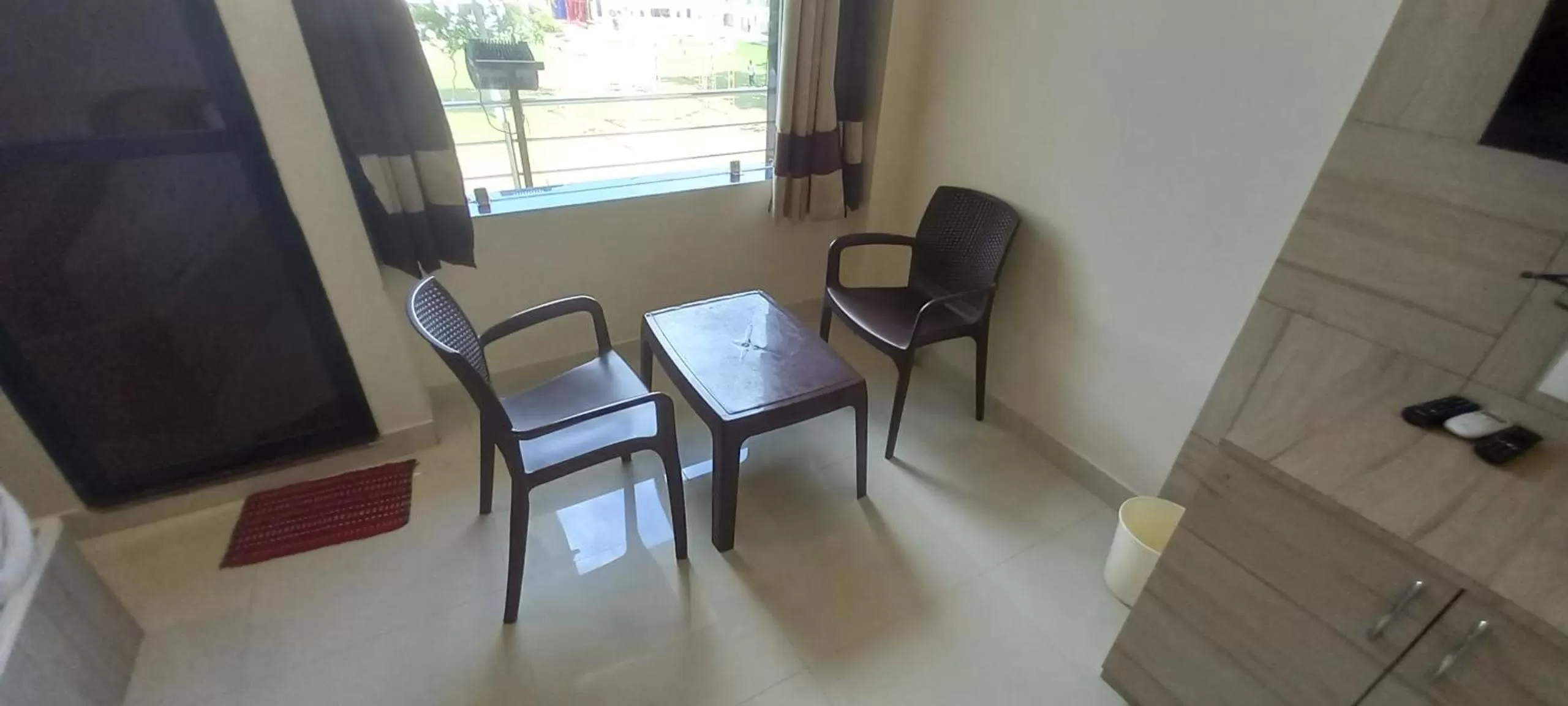 Seating area in Sanjog Resort