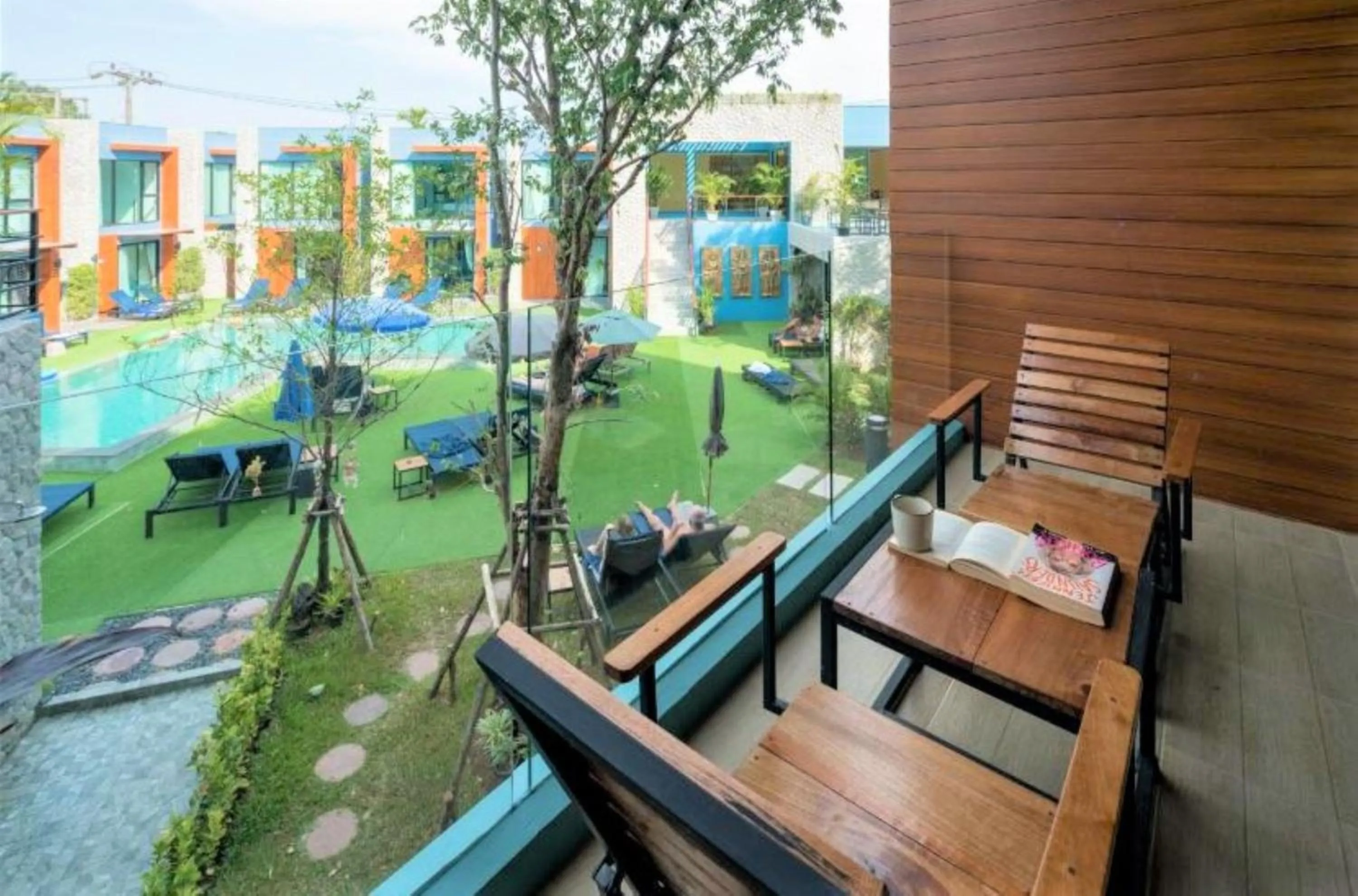 Balcony/Terrace in Peace Blue Naiharn Naturist Resort Phuket SHA Extra Plus