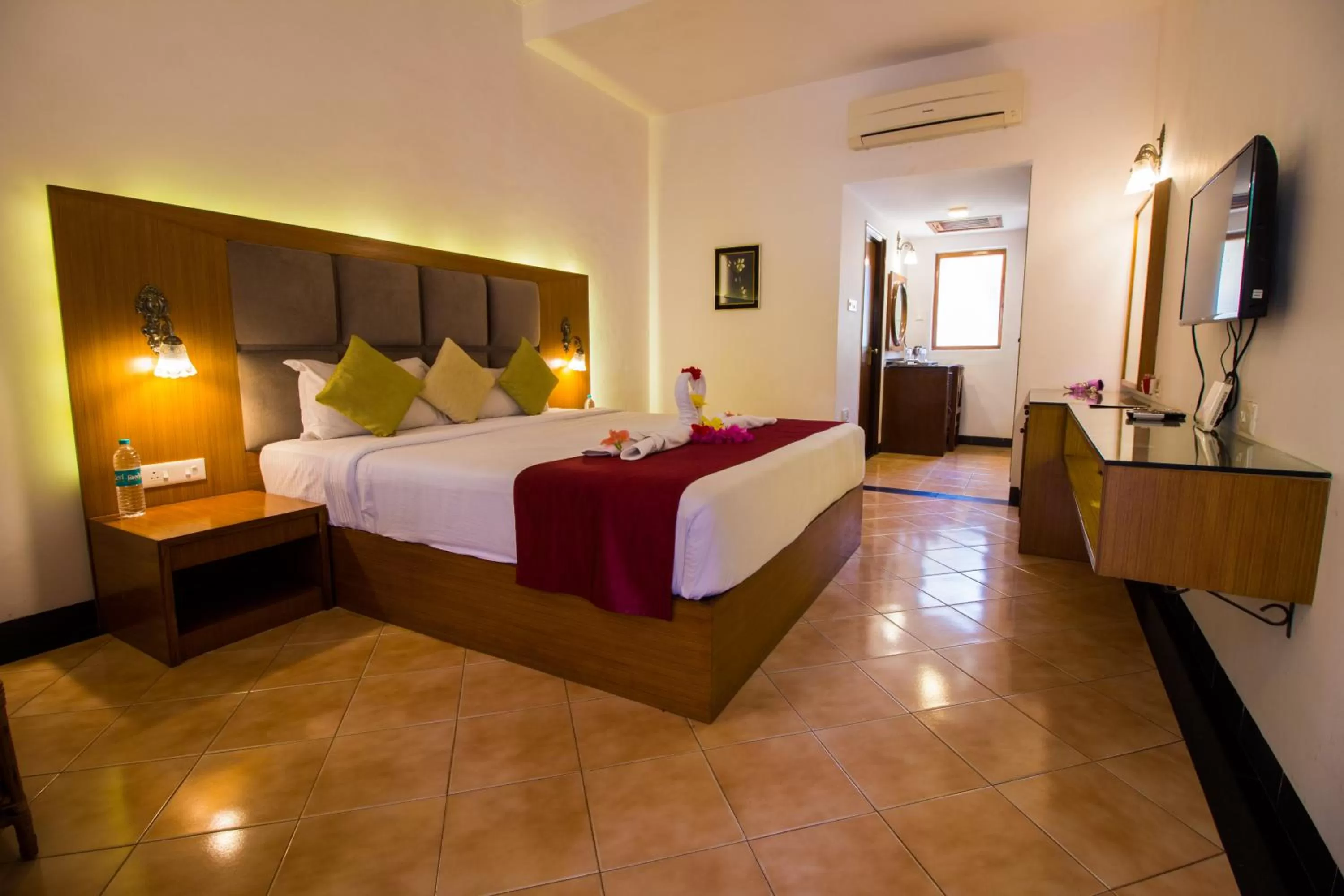 Bed in Shikara Beach Resort