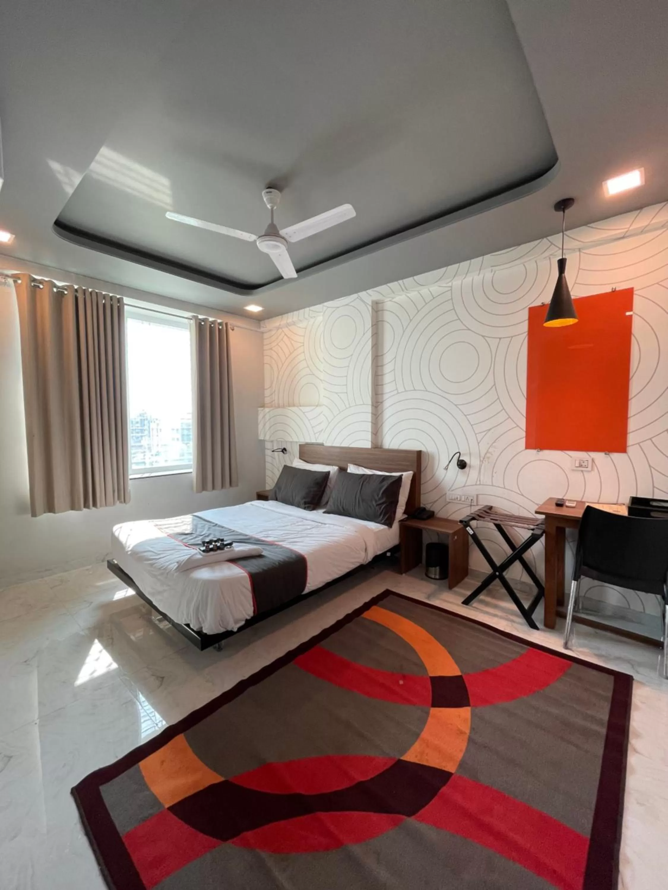 Photo of the whole room, Bed in Manomay Homes