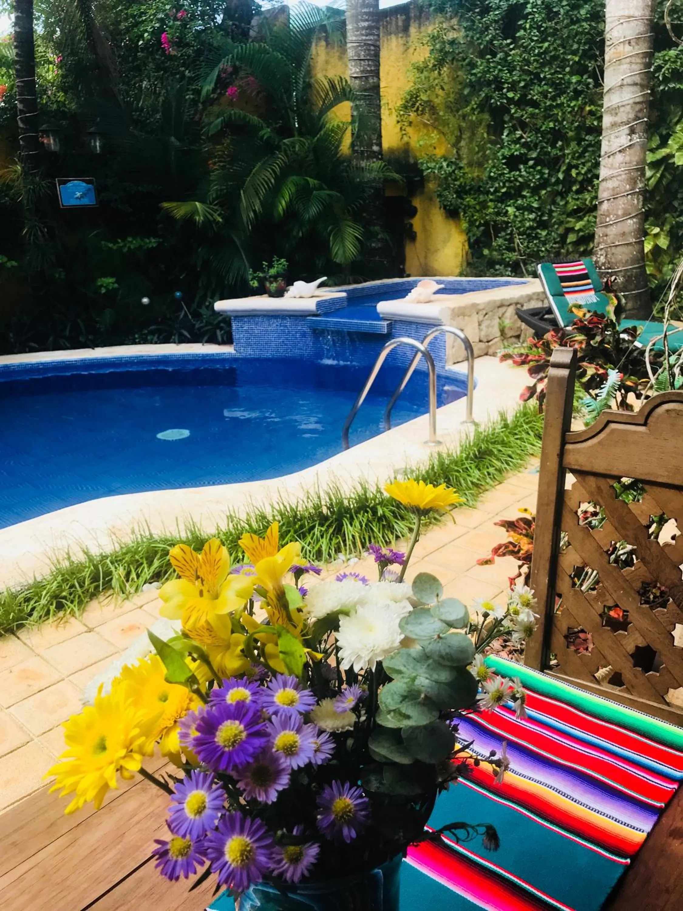 Swimming pool in Hacienda Boutique B&B and Spa Solo Adultos