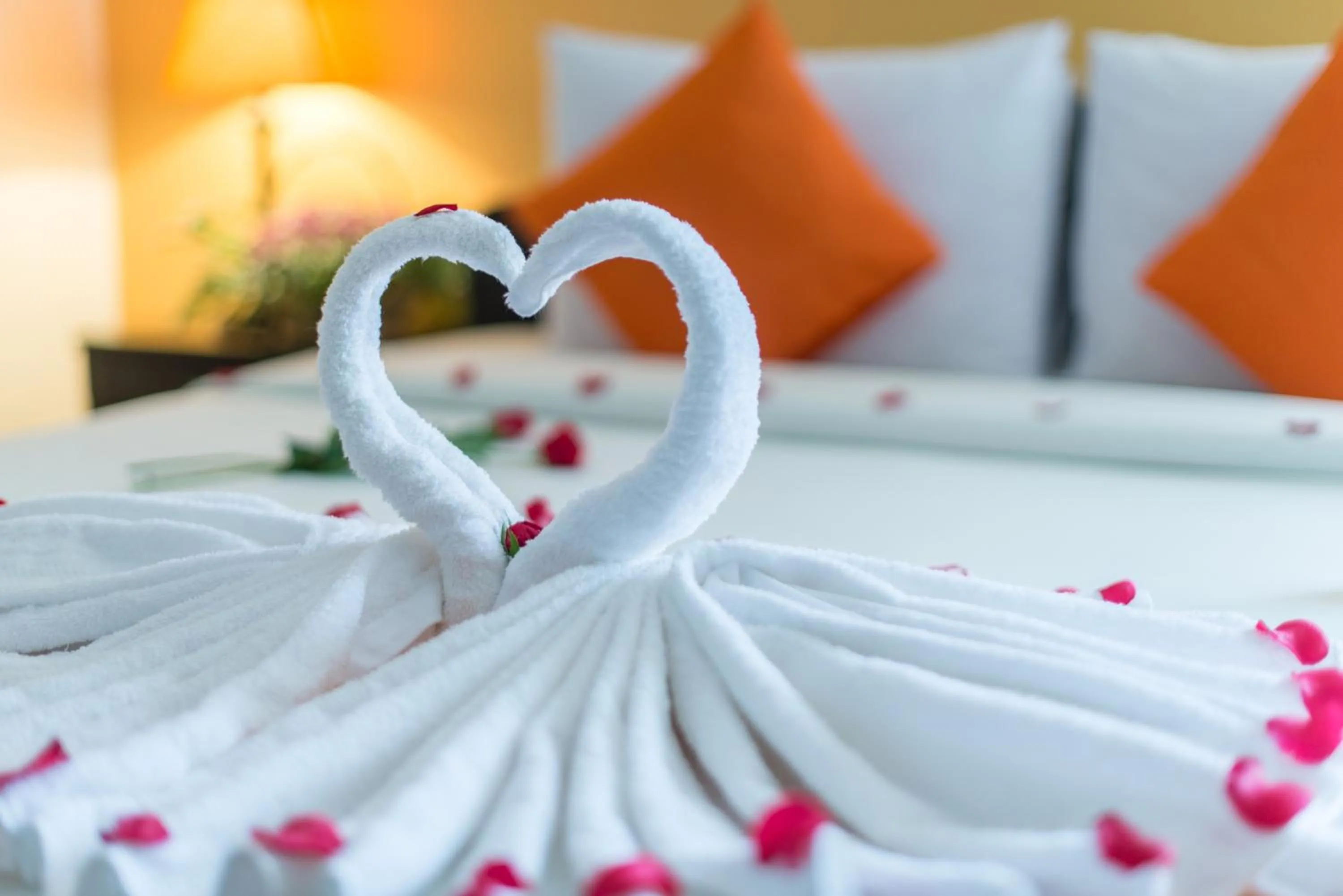 Decorative detail, Bed in Angkor Panoramic Boutique Hotel