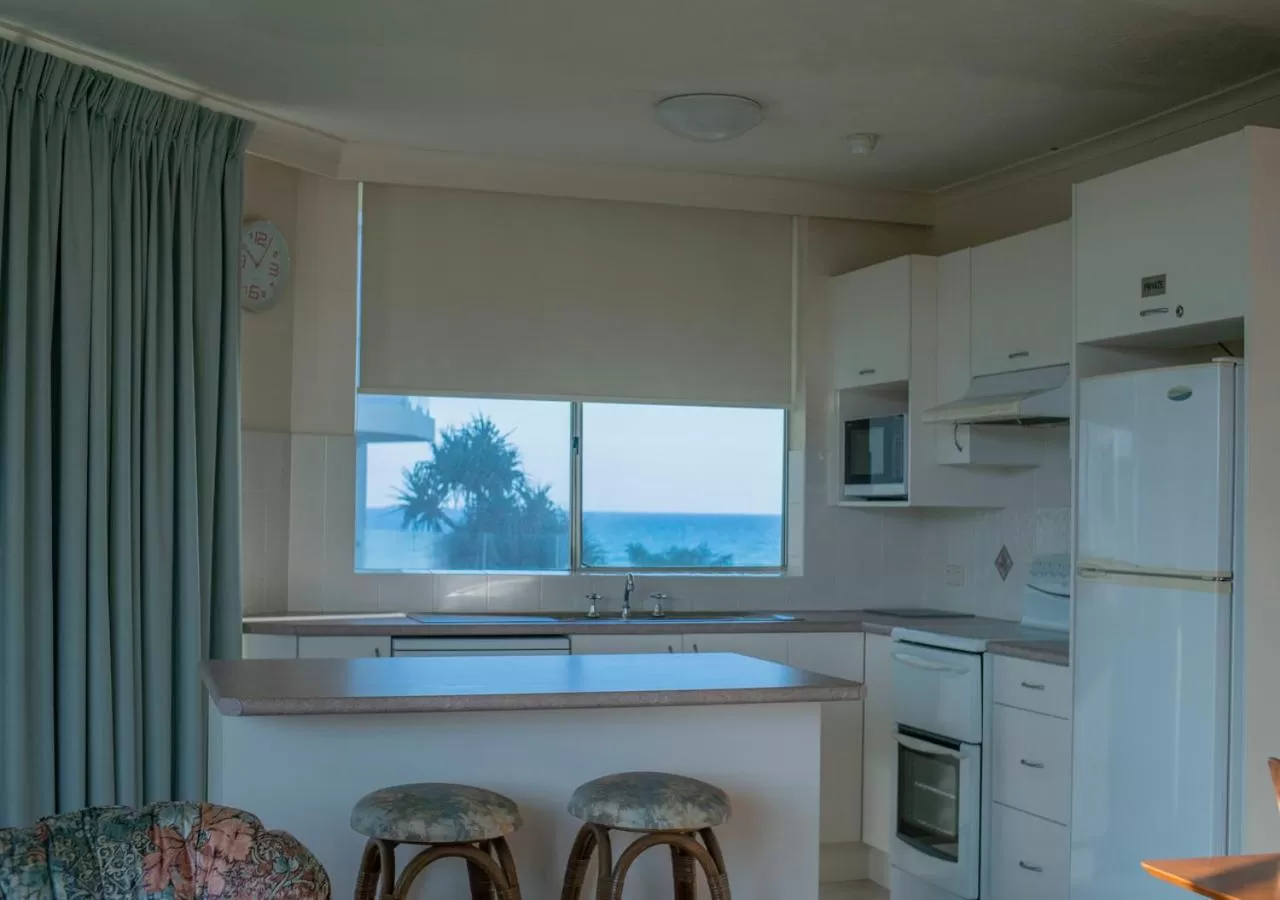 Kitchen or kitchenette in Foreshore Beachfront Apartments