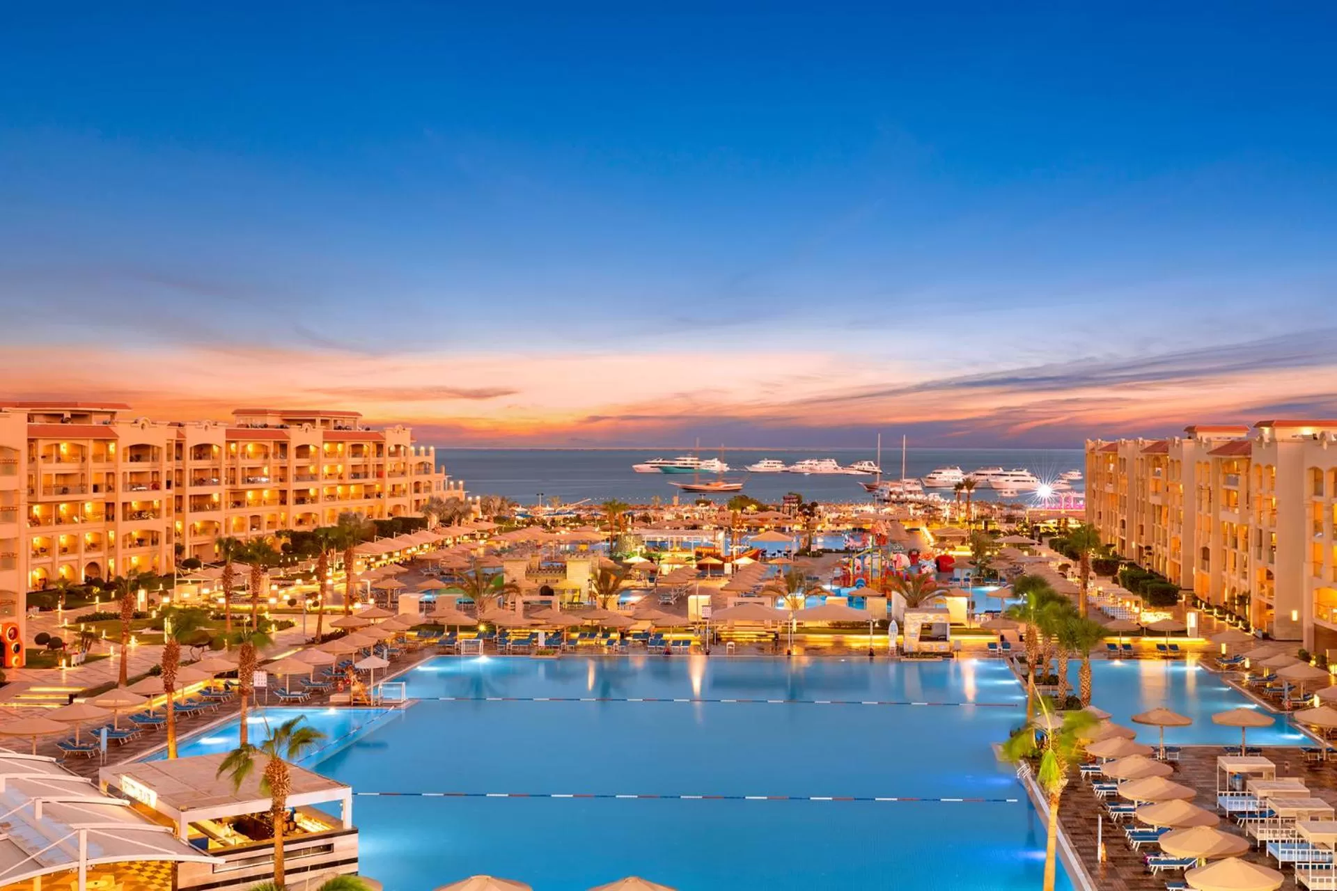 Sea view in Pickalbatros White Beach Resort - Hurghada