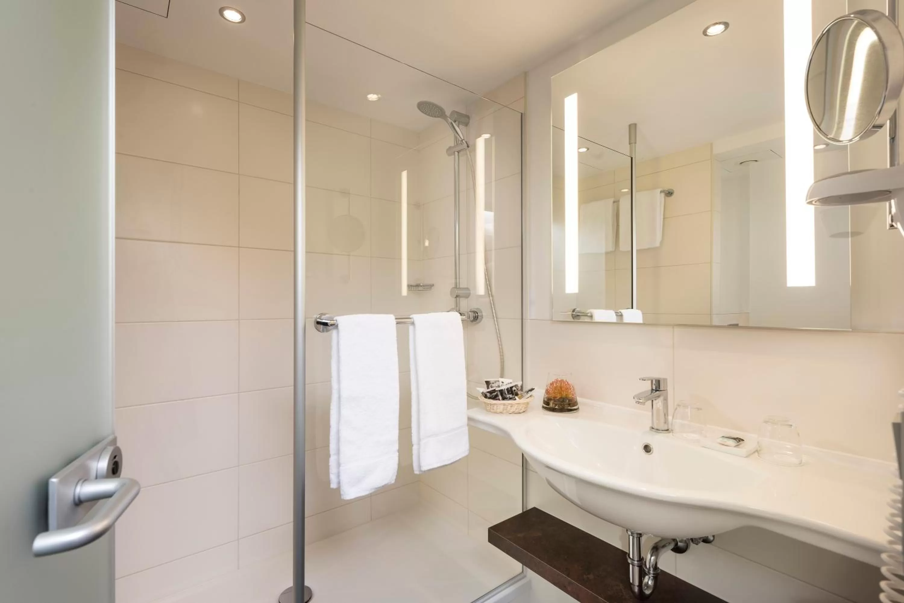 Shower in Mercure Hotel Frankfurt Eschborn Ost