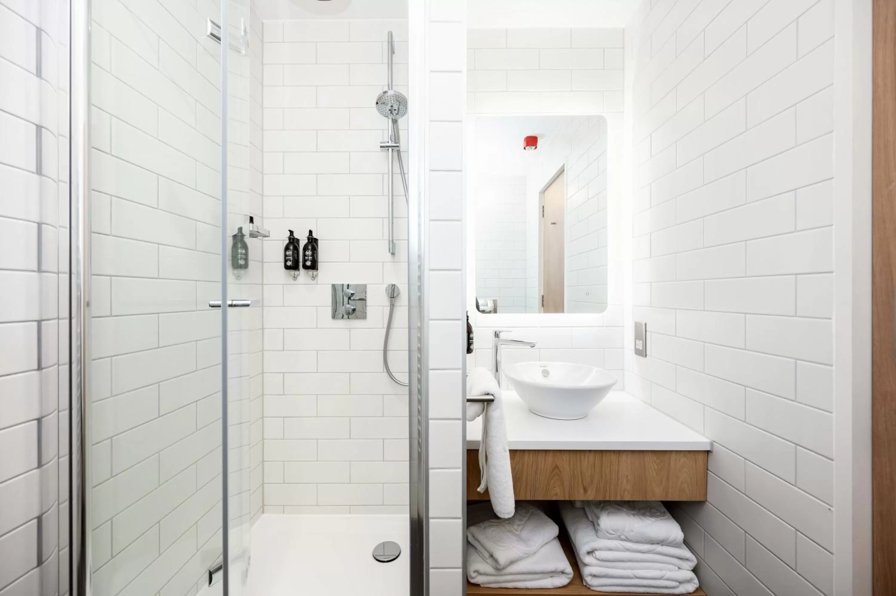 Shower in Wilde Aparthotels Manchester City Centre