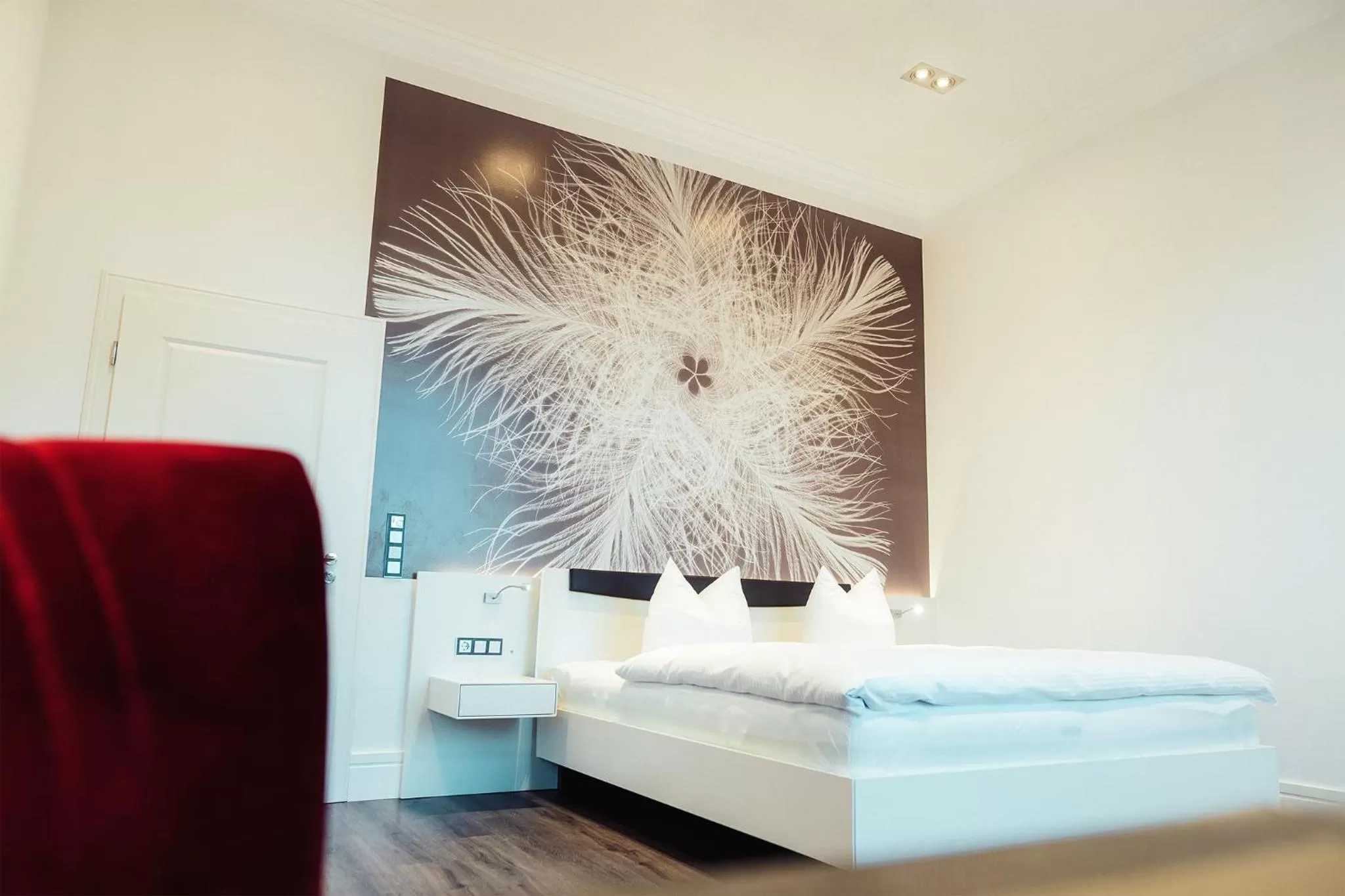 Bed in Hotel - Pension & Gaststätte "Alter König"