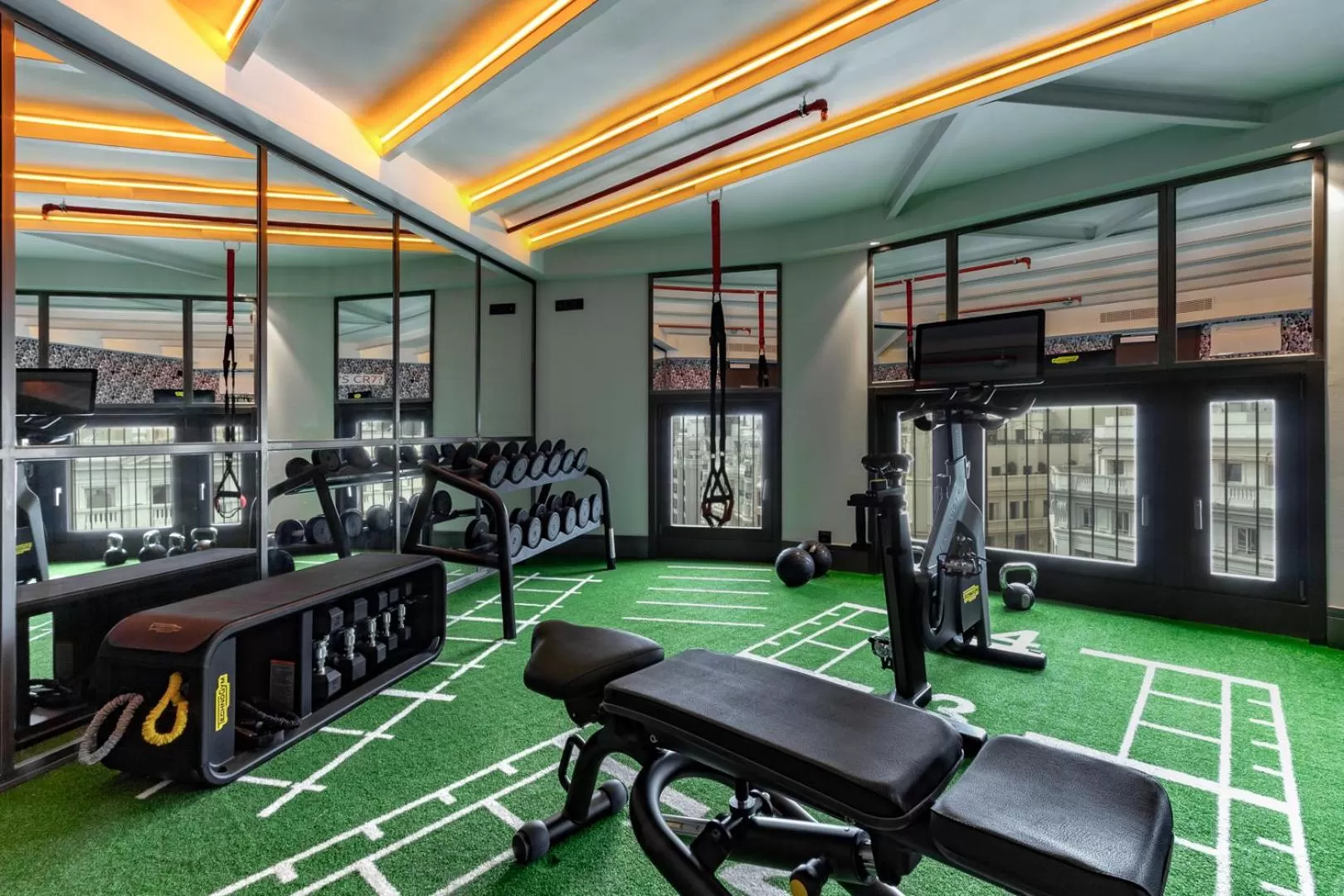 Fitness centre/facilities in Pestana CR7 Gran Vía Madrid
