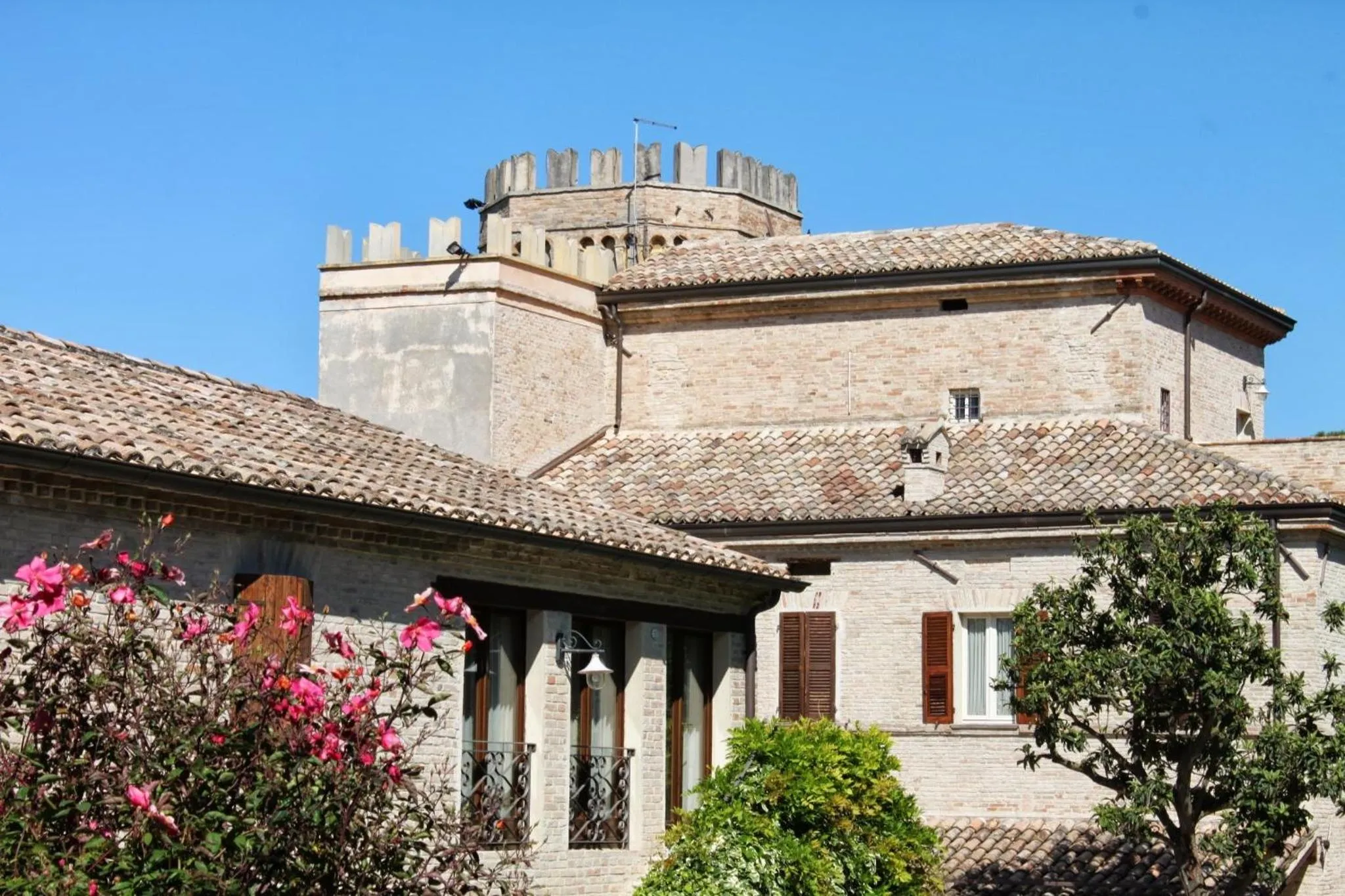 Facade/entrance in Castello Montegiove