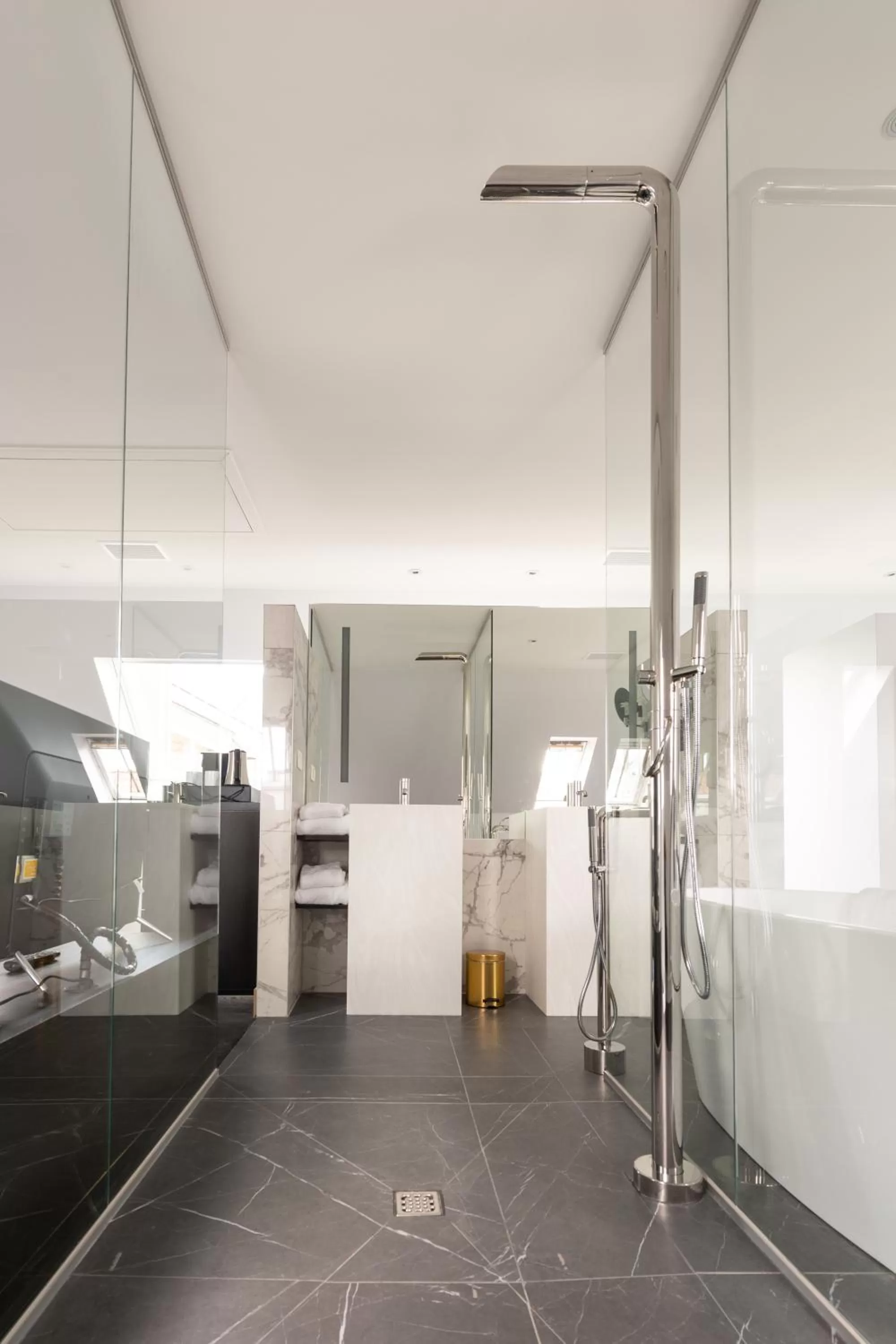 Shower in Boutique Hotel Sablon by CW Hotel Collection