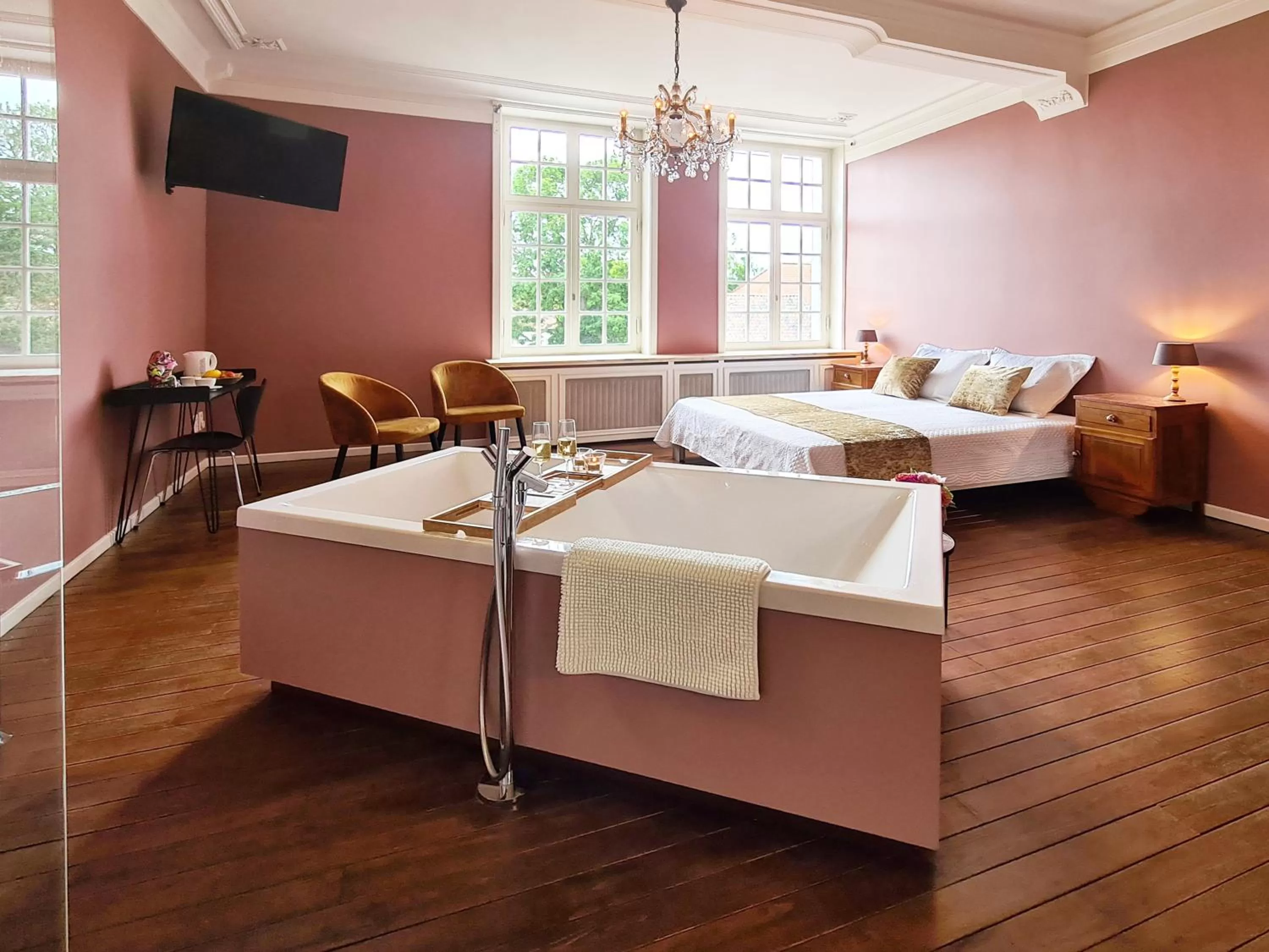 Bed in Hotel Restaurant Steenhuyse