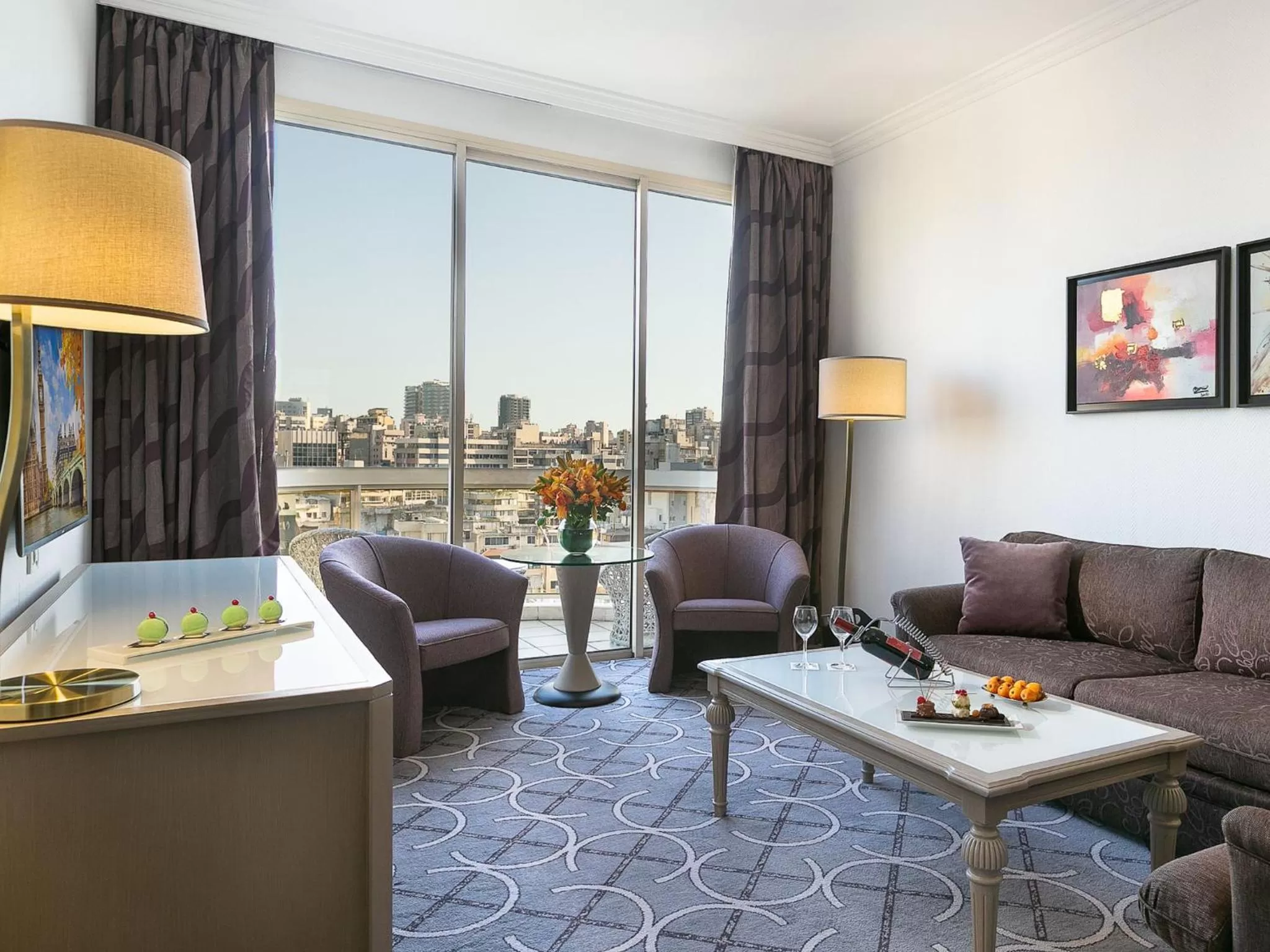 Living room in Gefinor Rotana – Beirut