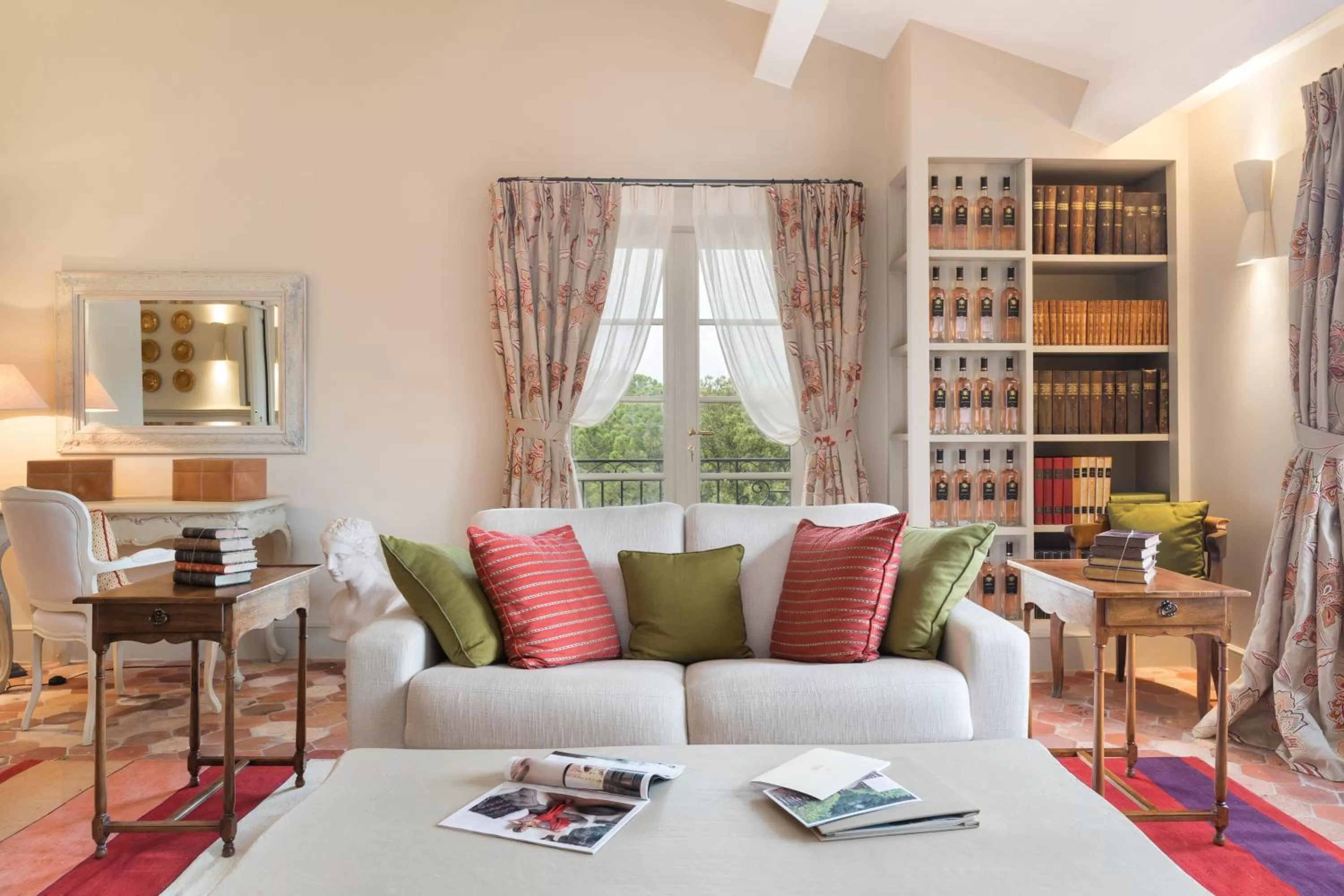 Seating area in Château de Berne