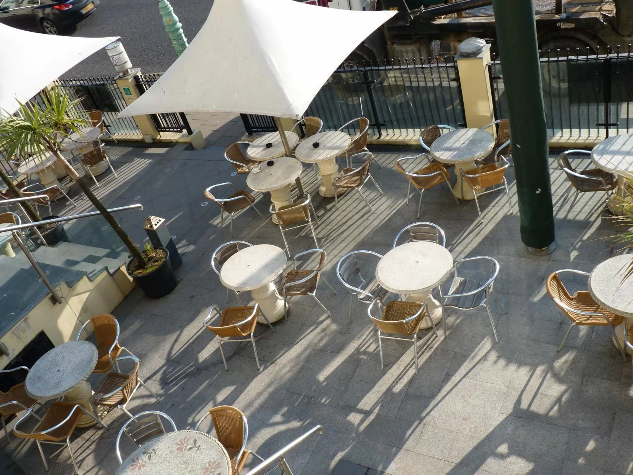 Patio in Amsterdam Hotel Brighton Seafront