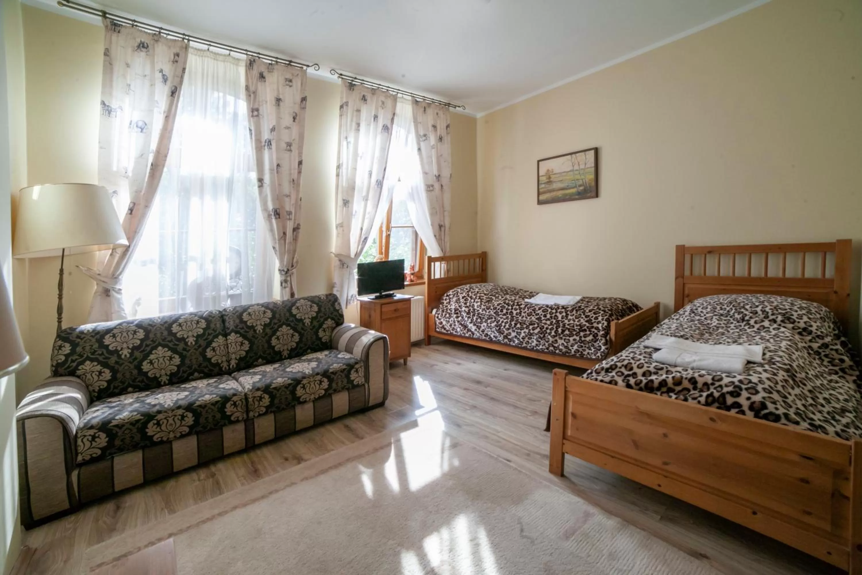 Bed in Pensjonat Myśliwski