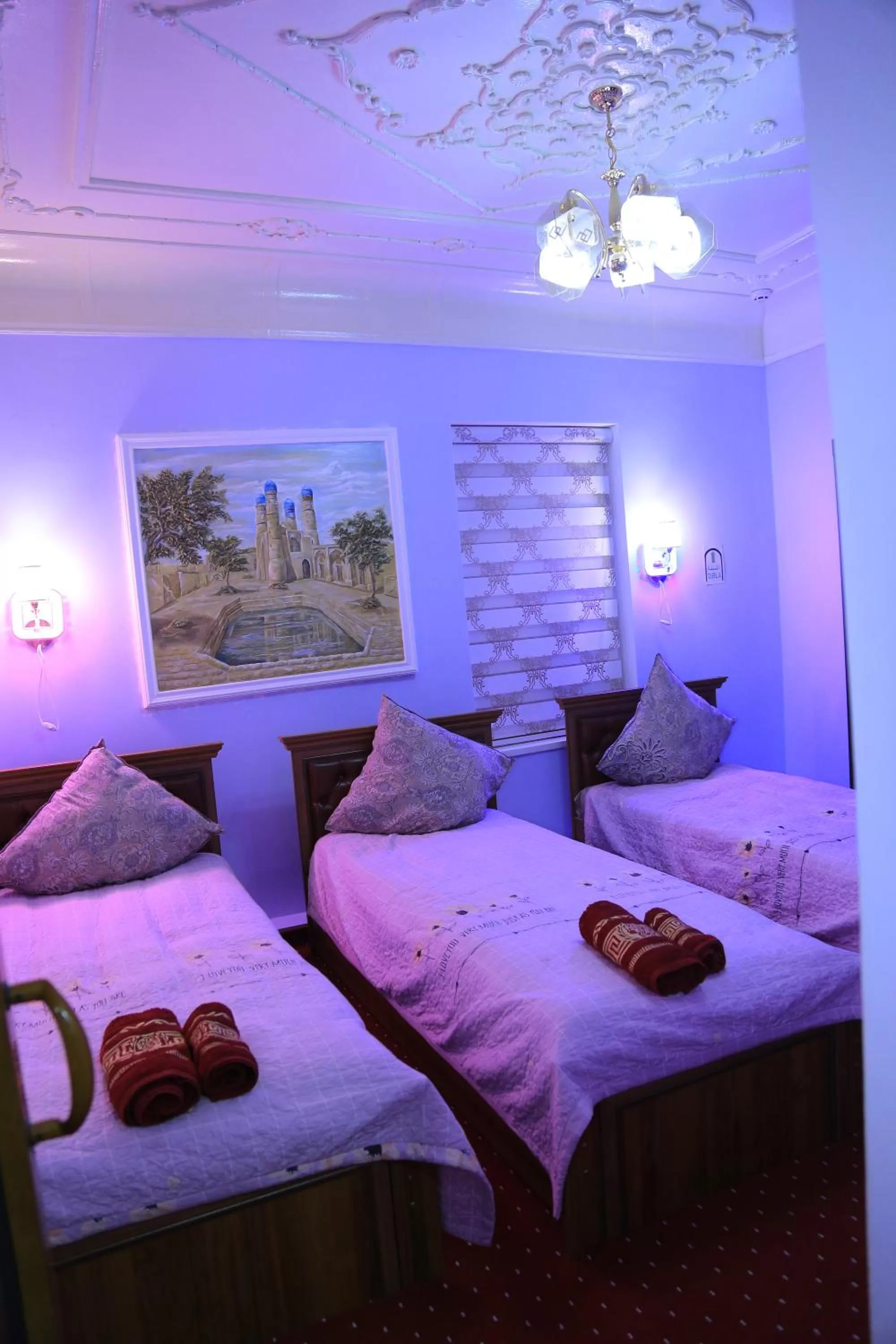 Decorative detail in Alliance hotel bukhara