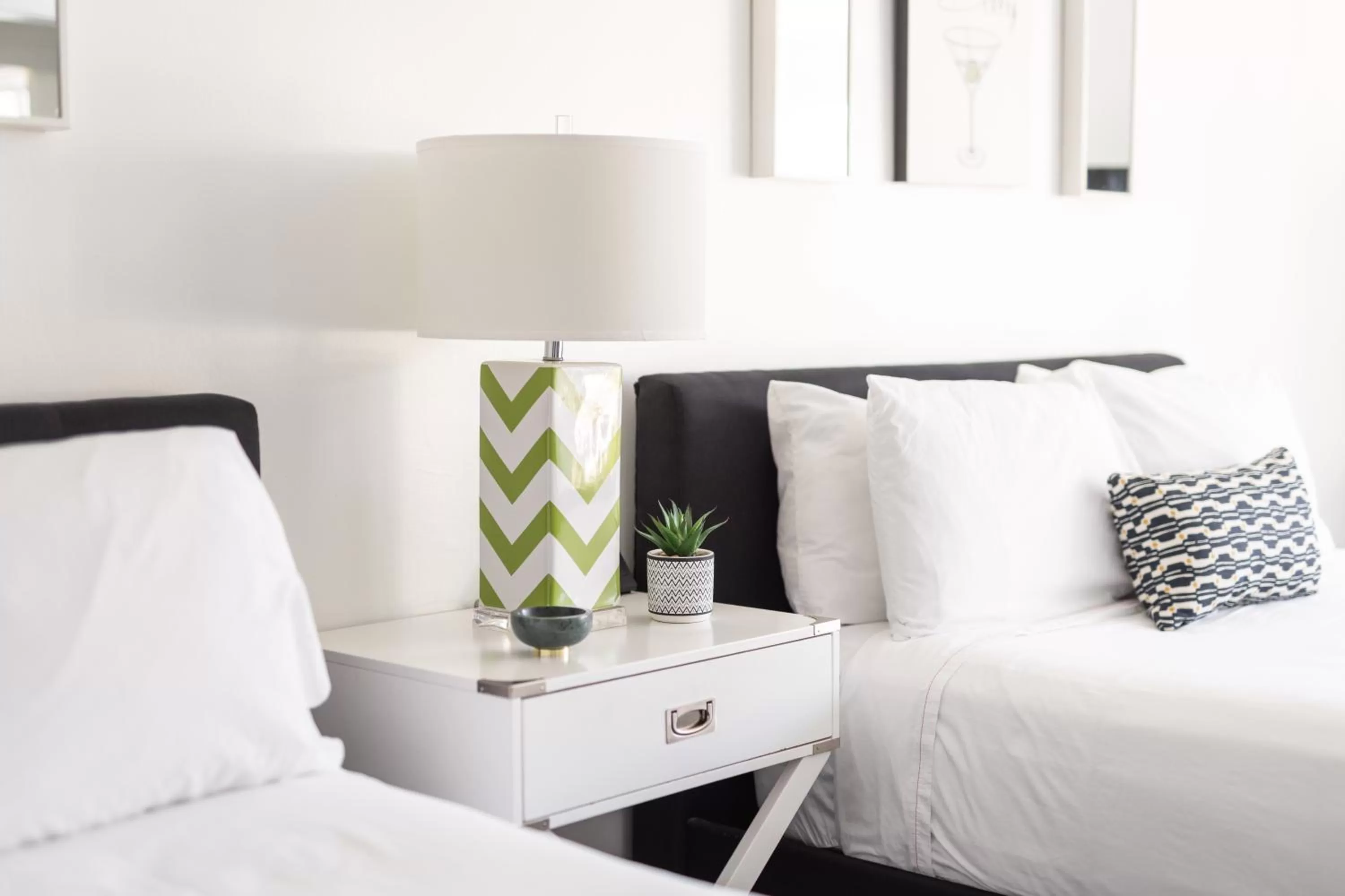 Bed in The Three Fifty Hotel