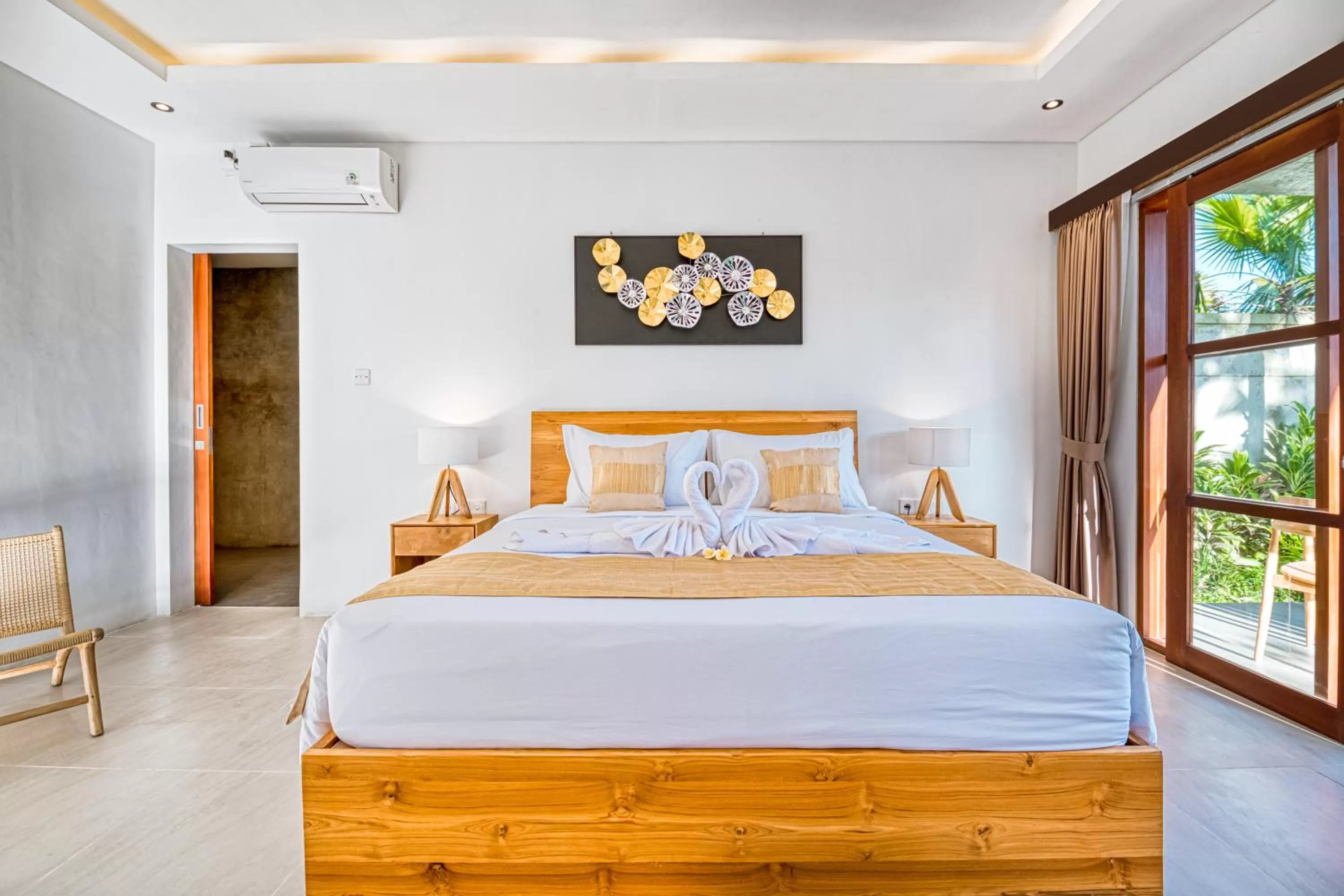 Bed in Villa Mirah Ubud