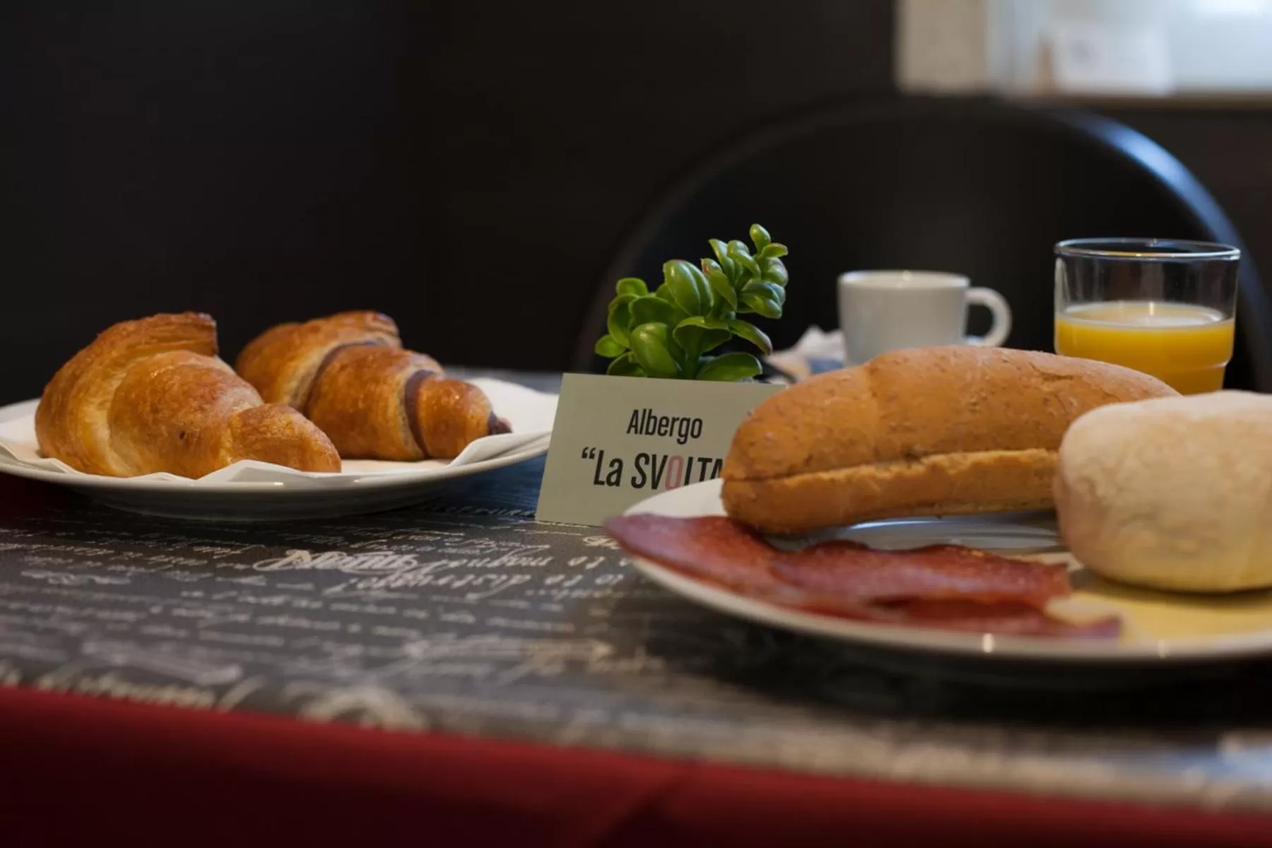 Food close-up in Albergo la Svolta