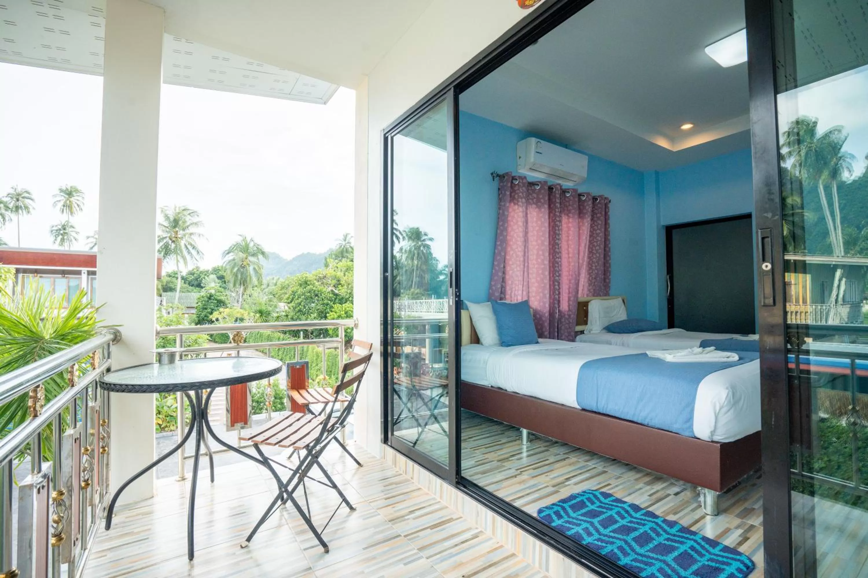 Balcony/Terrace, Bed in Janpa Resort