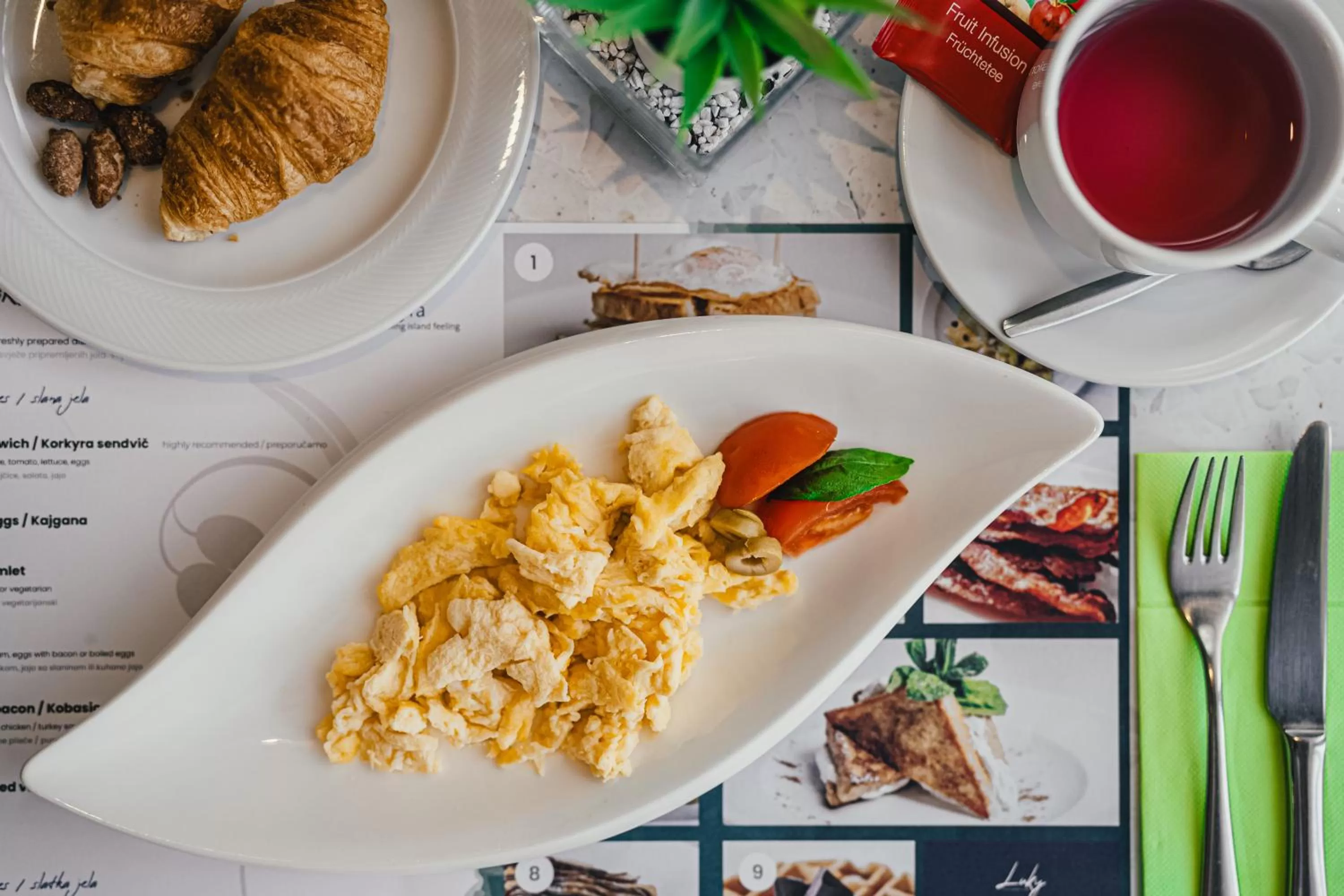 Food and drinks in Hotel Korkyra