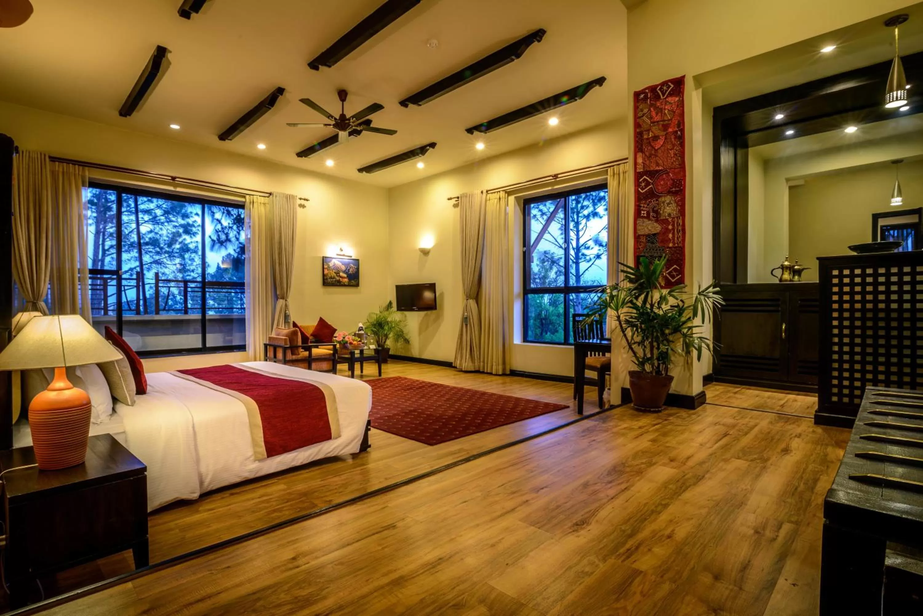 Toilet, Bed in Gokarna Forest Resort Kathmandu