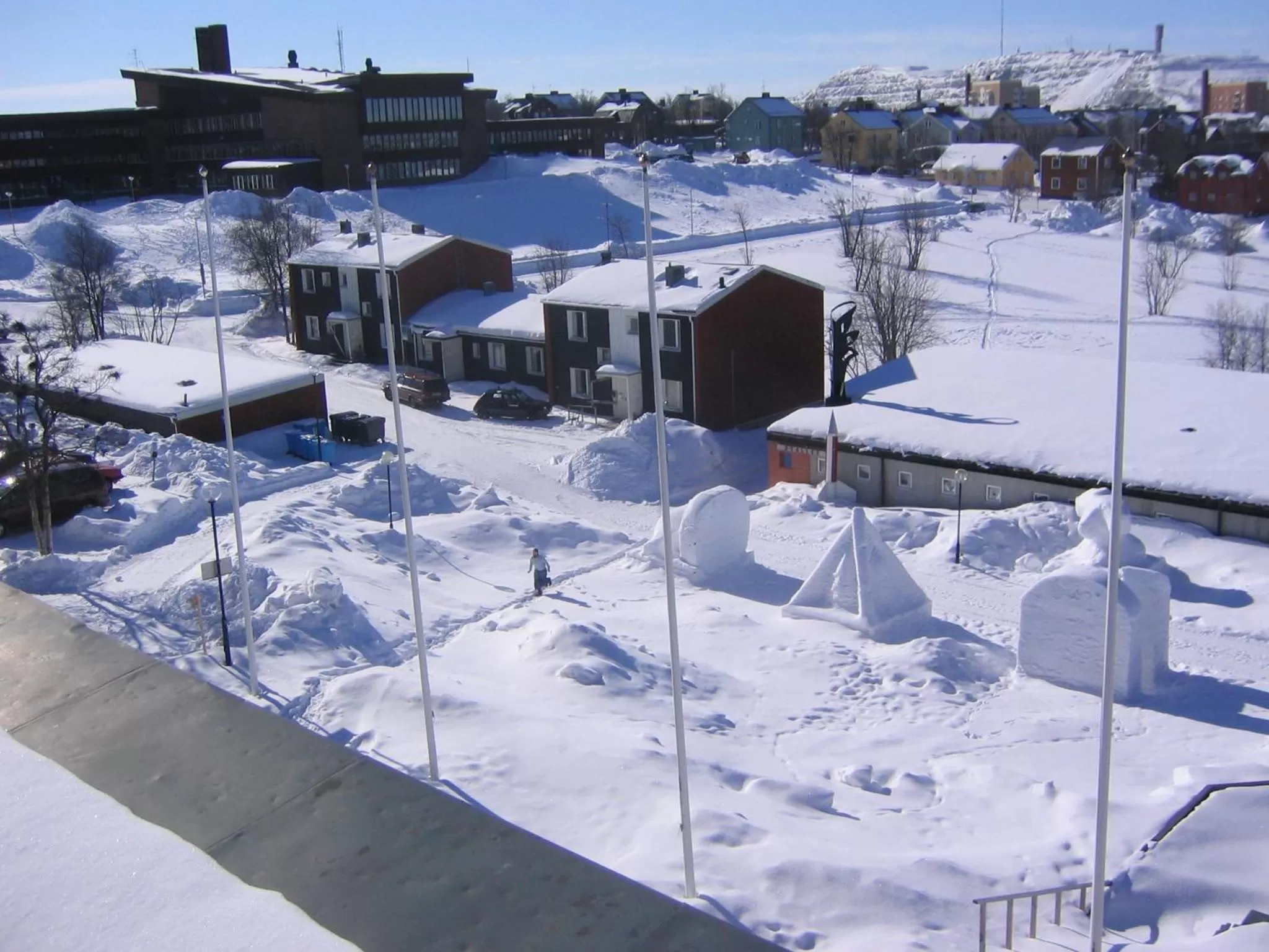Facade/entrance in STF Malmfältens Folkhögskola