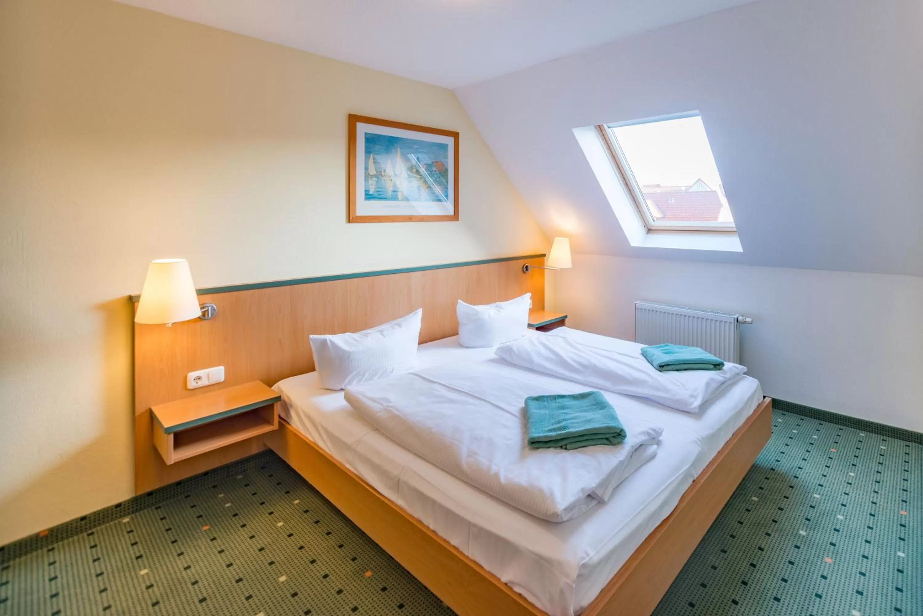 Bed in Am Weststrand Apartmenthaus Waldeck