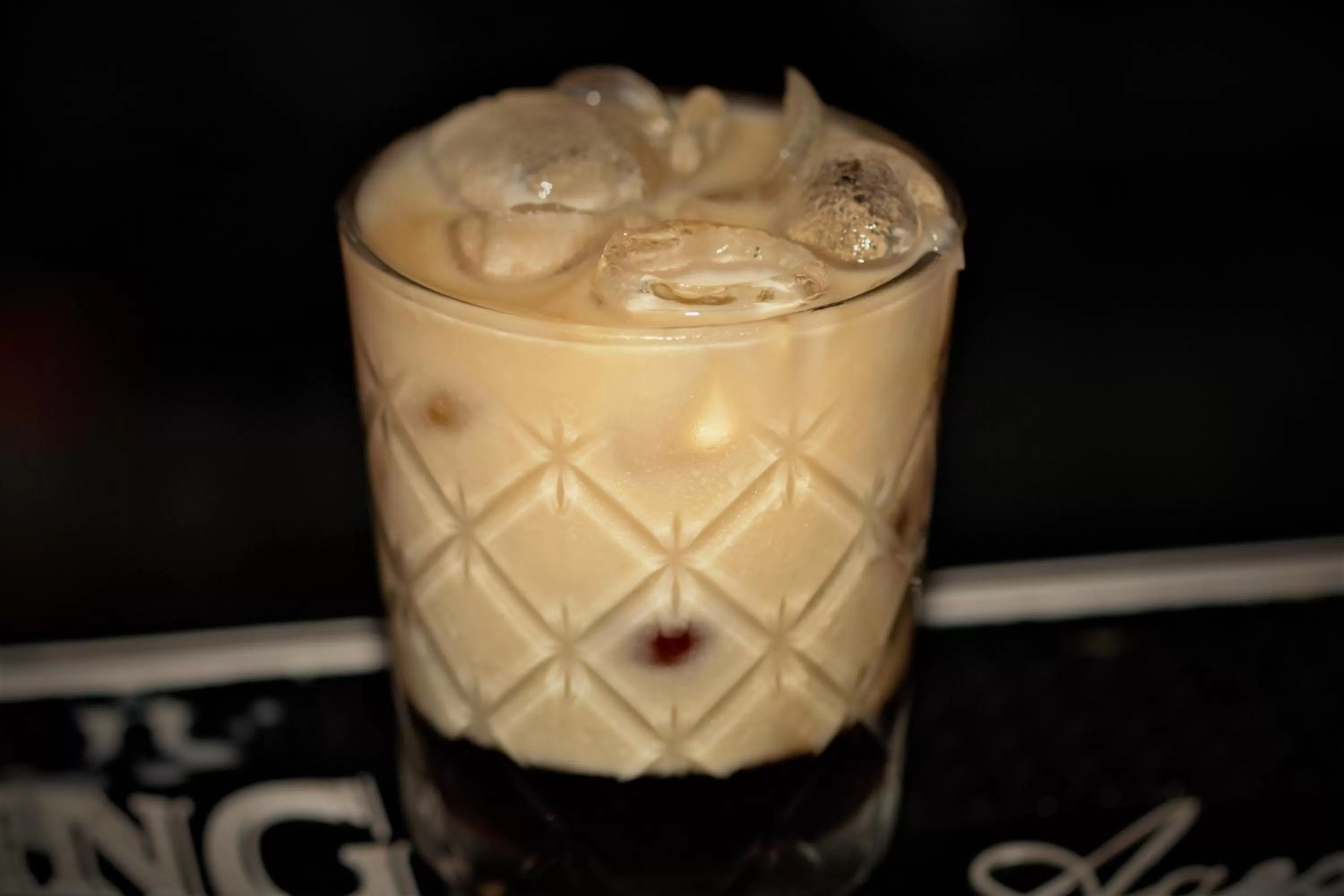 Alcoholic drinks in The Strand Hotel, the former residence of Oscar Wilde