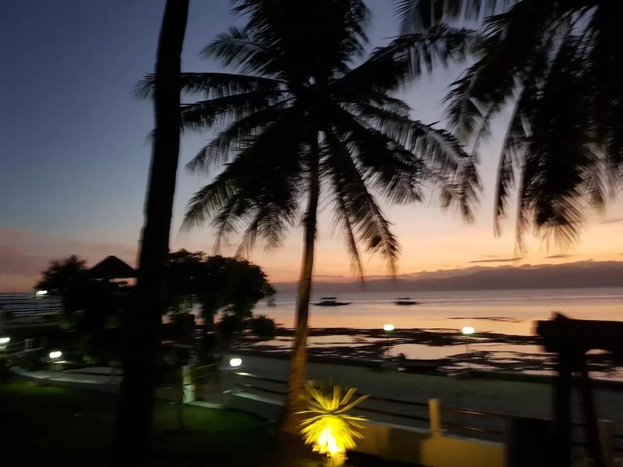 Sunset in Tauig Beach Resort