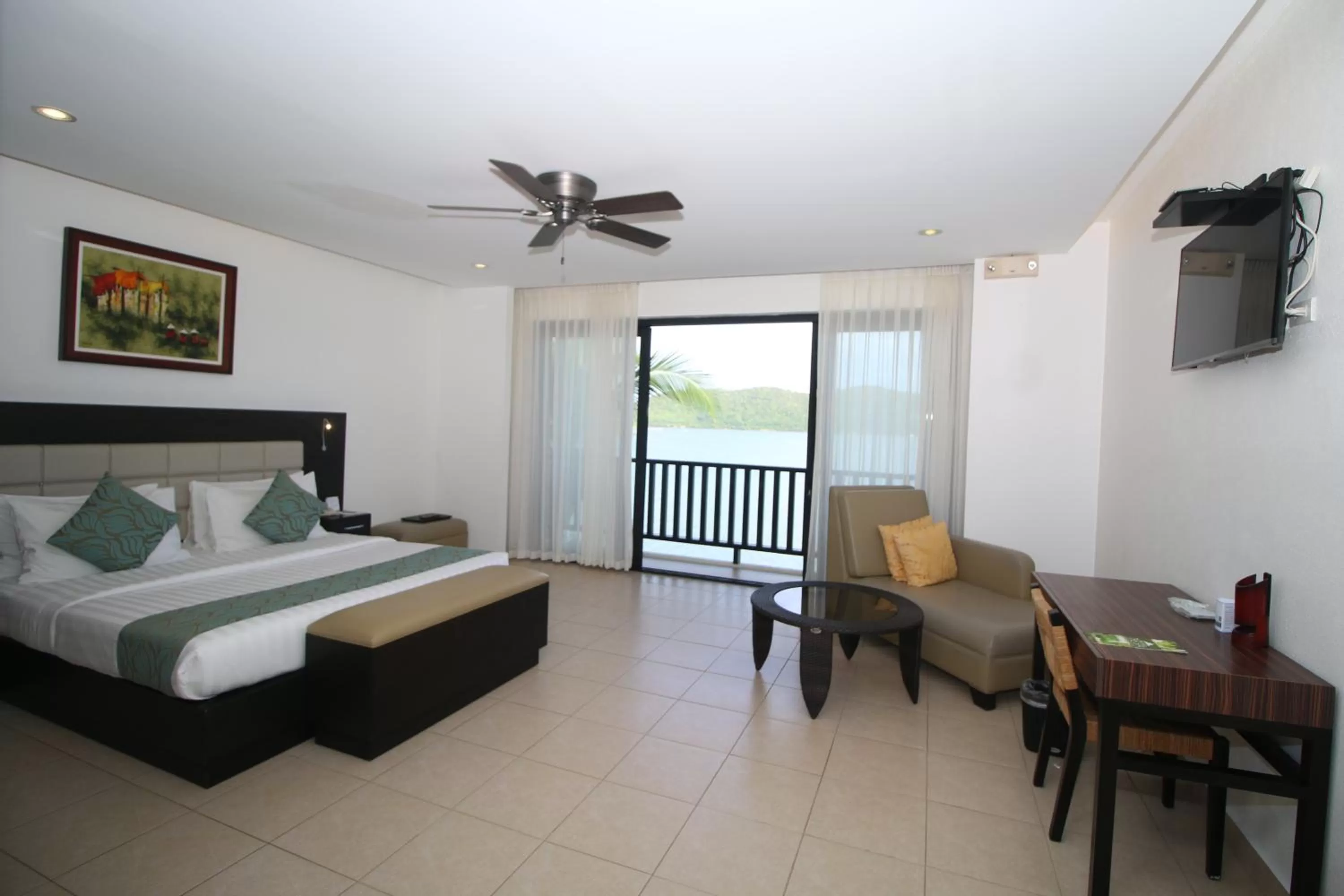 Bed in Busuanga Bay Lodge