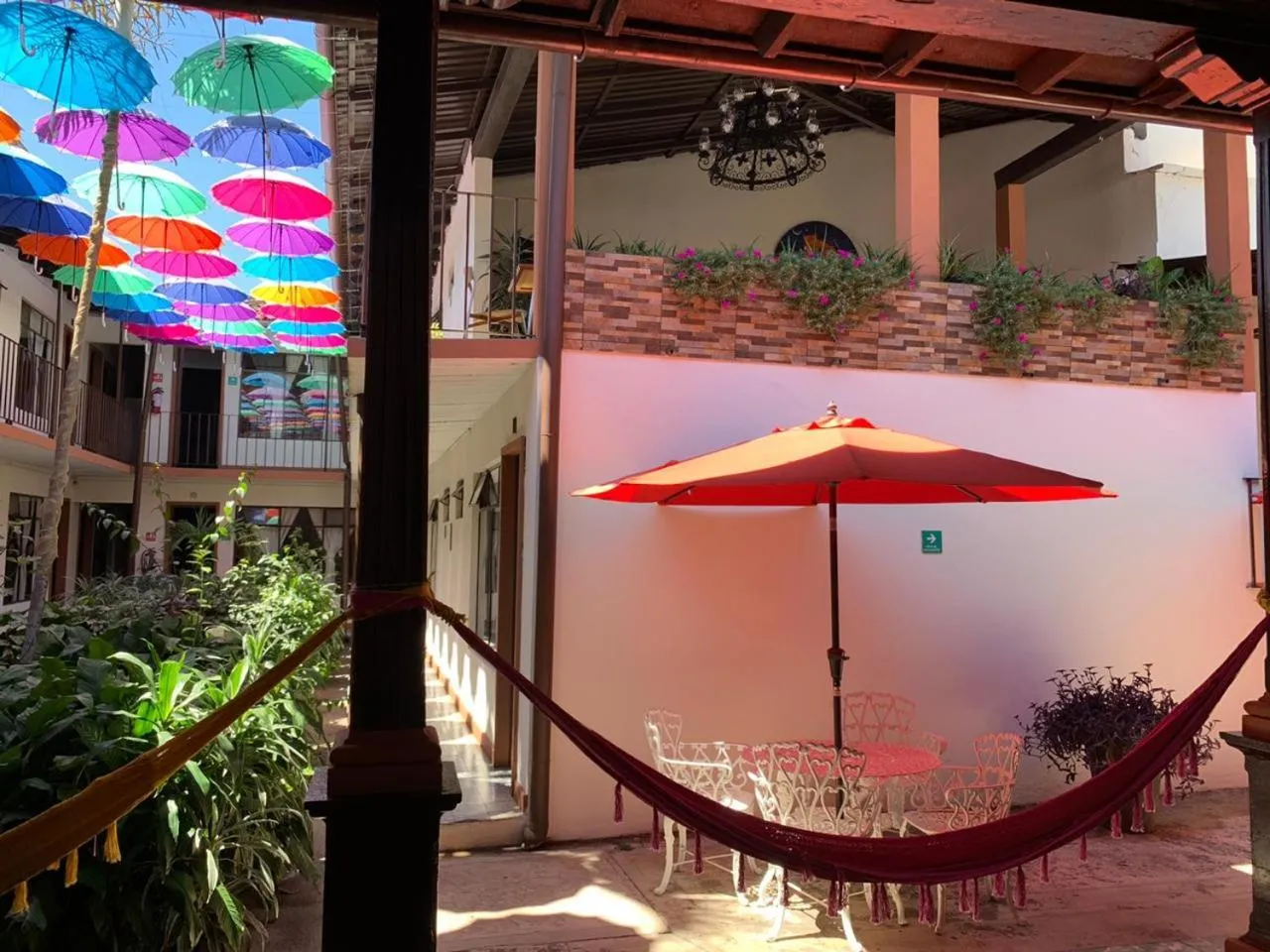 Patio in Hotel Villa de Flores