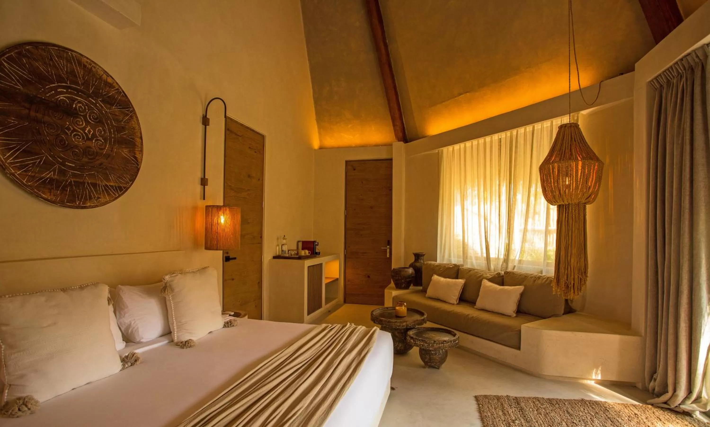 Bed in Hotel Muaré Tulum Wellness and Spa