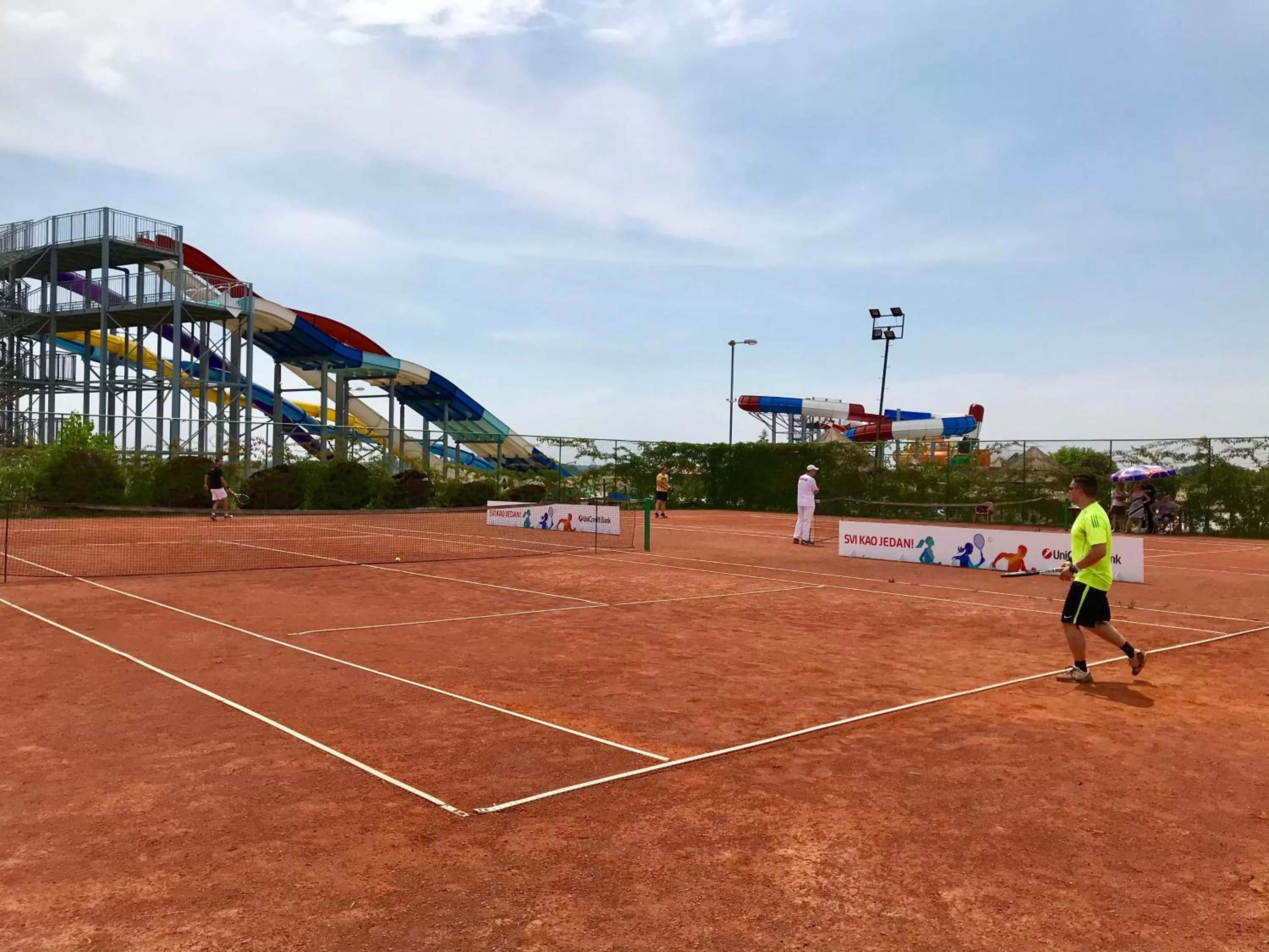 Tennis court in S Club Resort Hotel Aqua Park and Spa