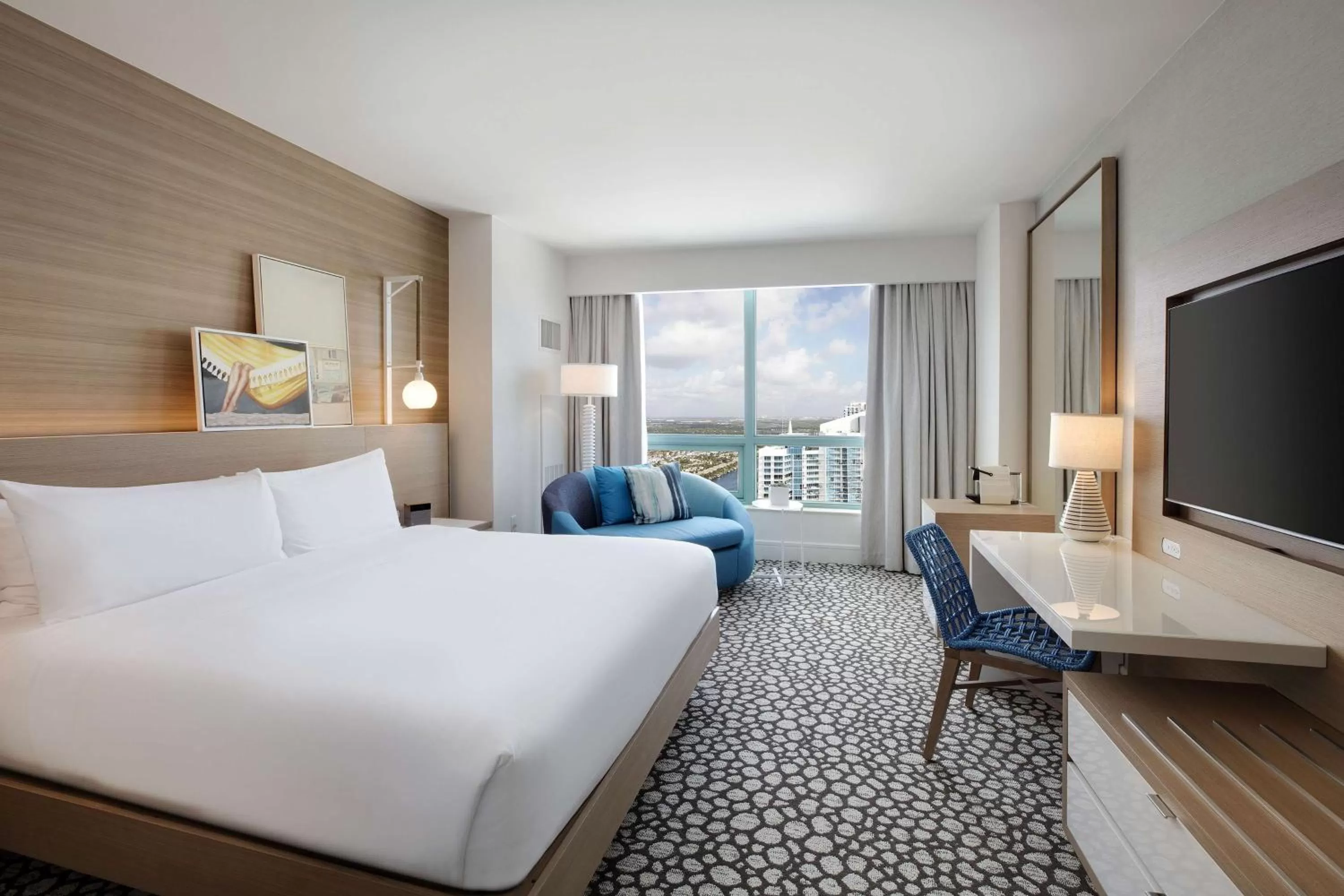 Bed in The Diplomat Beach Resort Hollywood, Curio Collection by Hilton