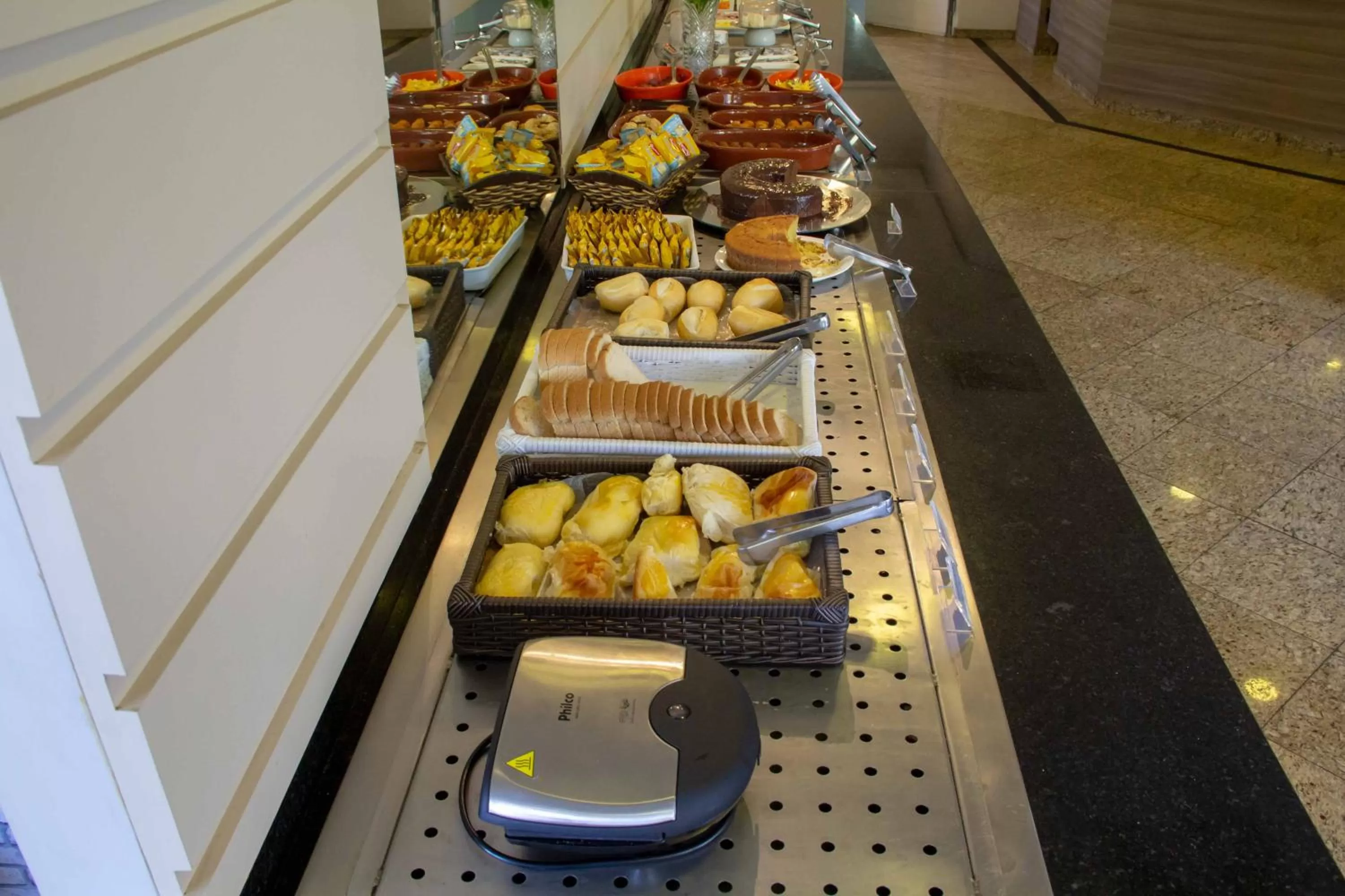 Buffet breakfast in Aparthotel Twin Towers