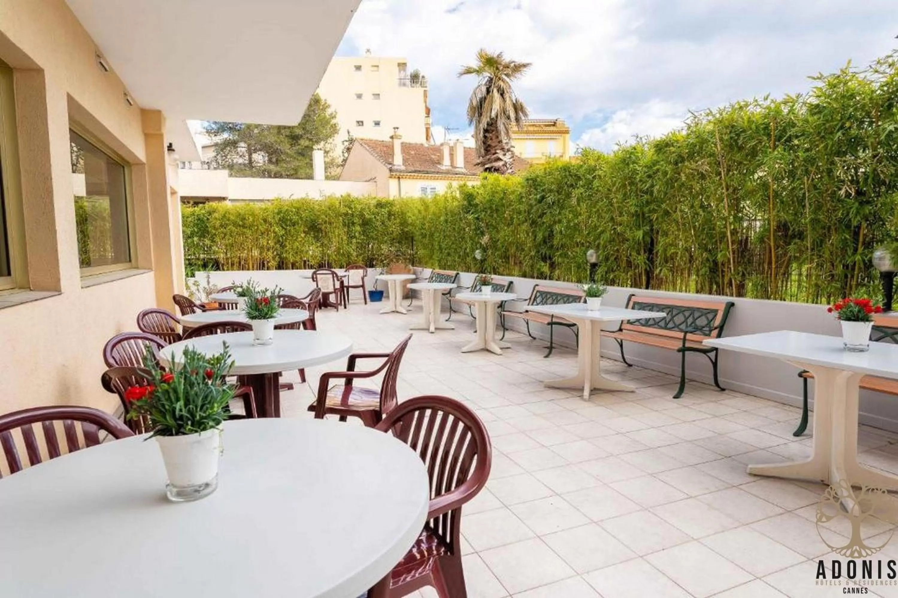 Patio in Adonis Cannes - Hôtel Thomas