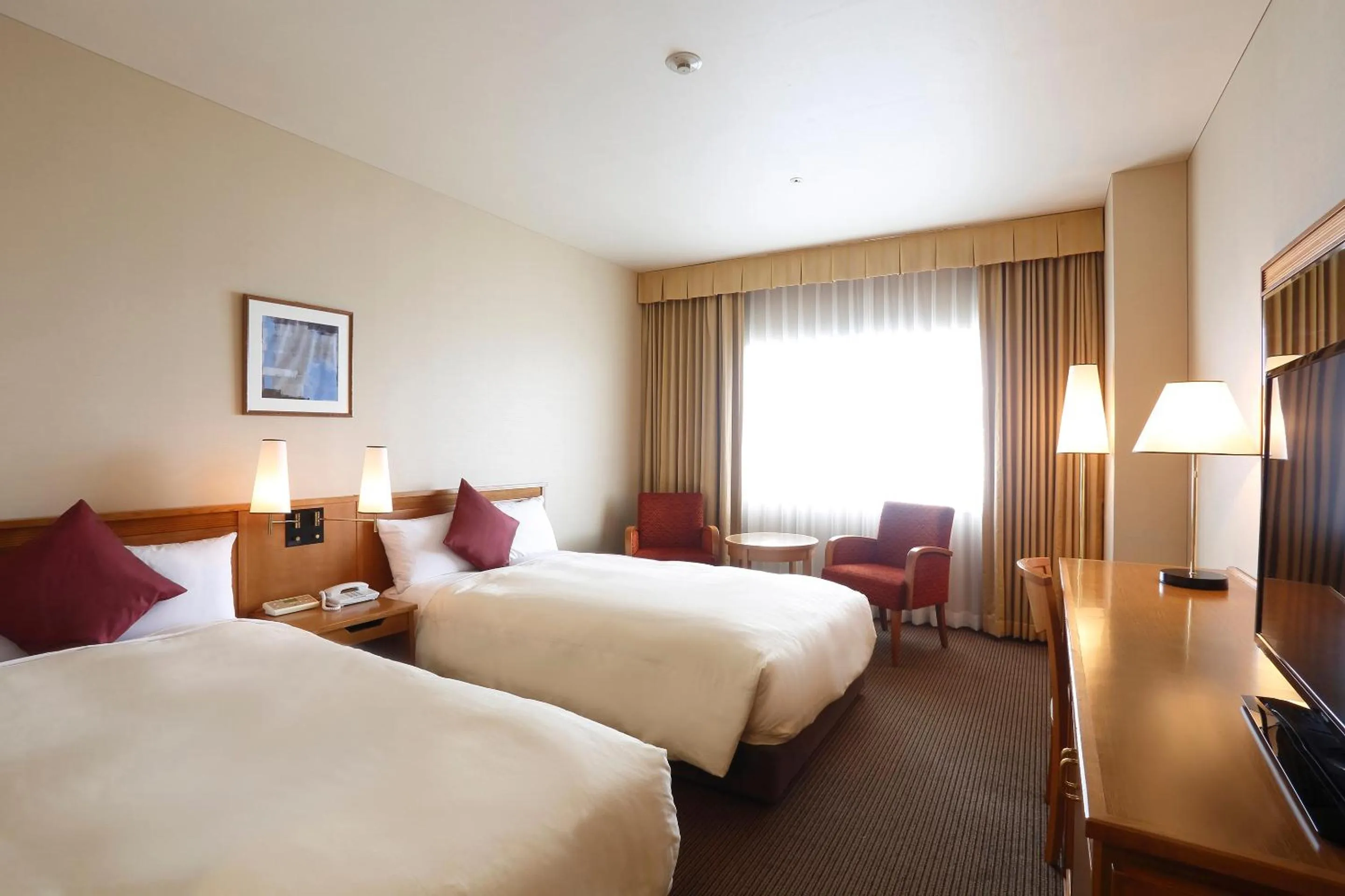 Photo of the whole room, Bed in Dai-ichi Hotel Ryogoku