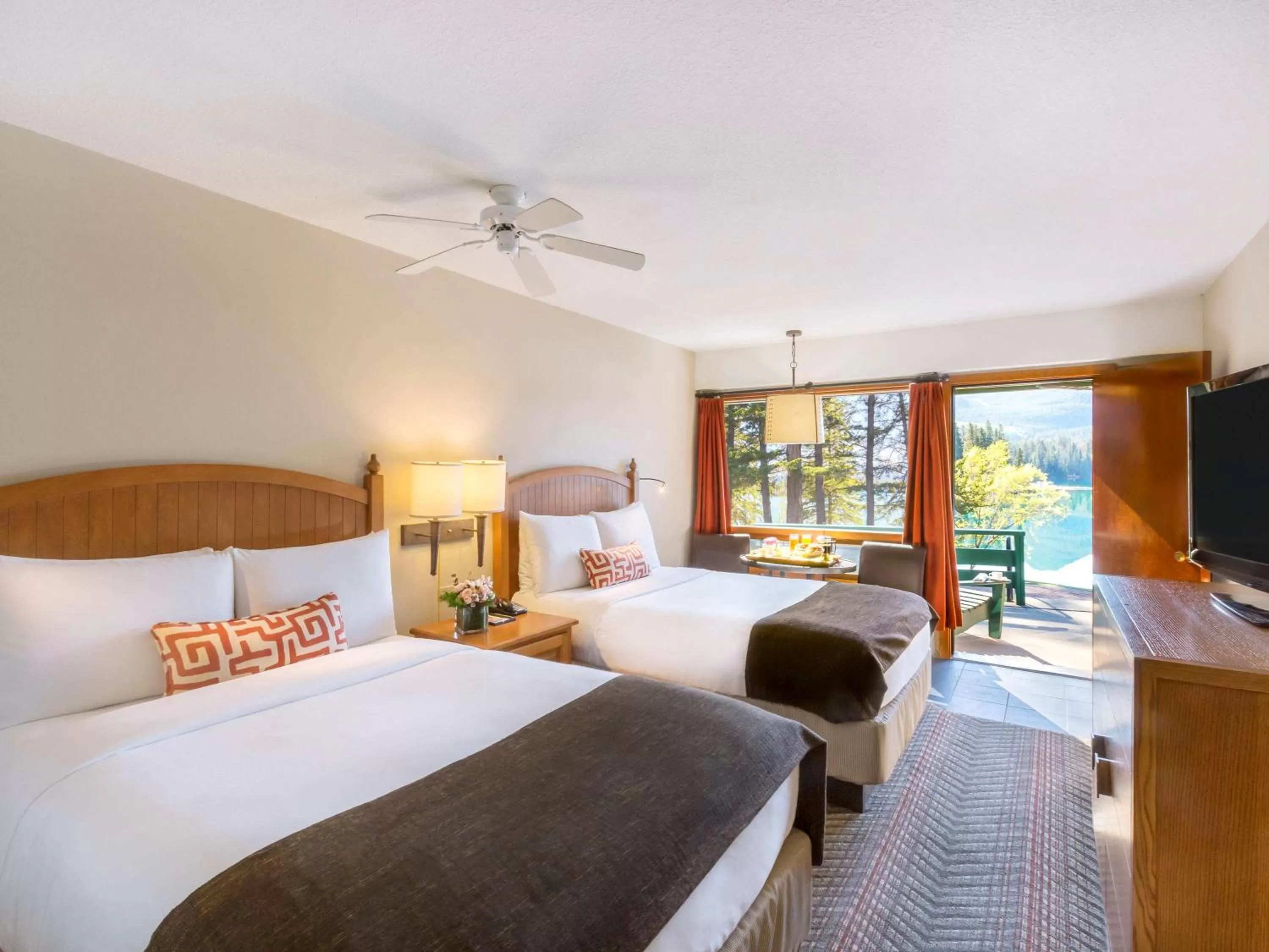 Photo of the whole room, Bed in Fairmont Jasper Park Lodge