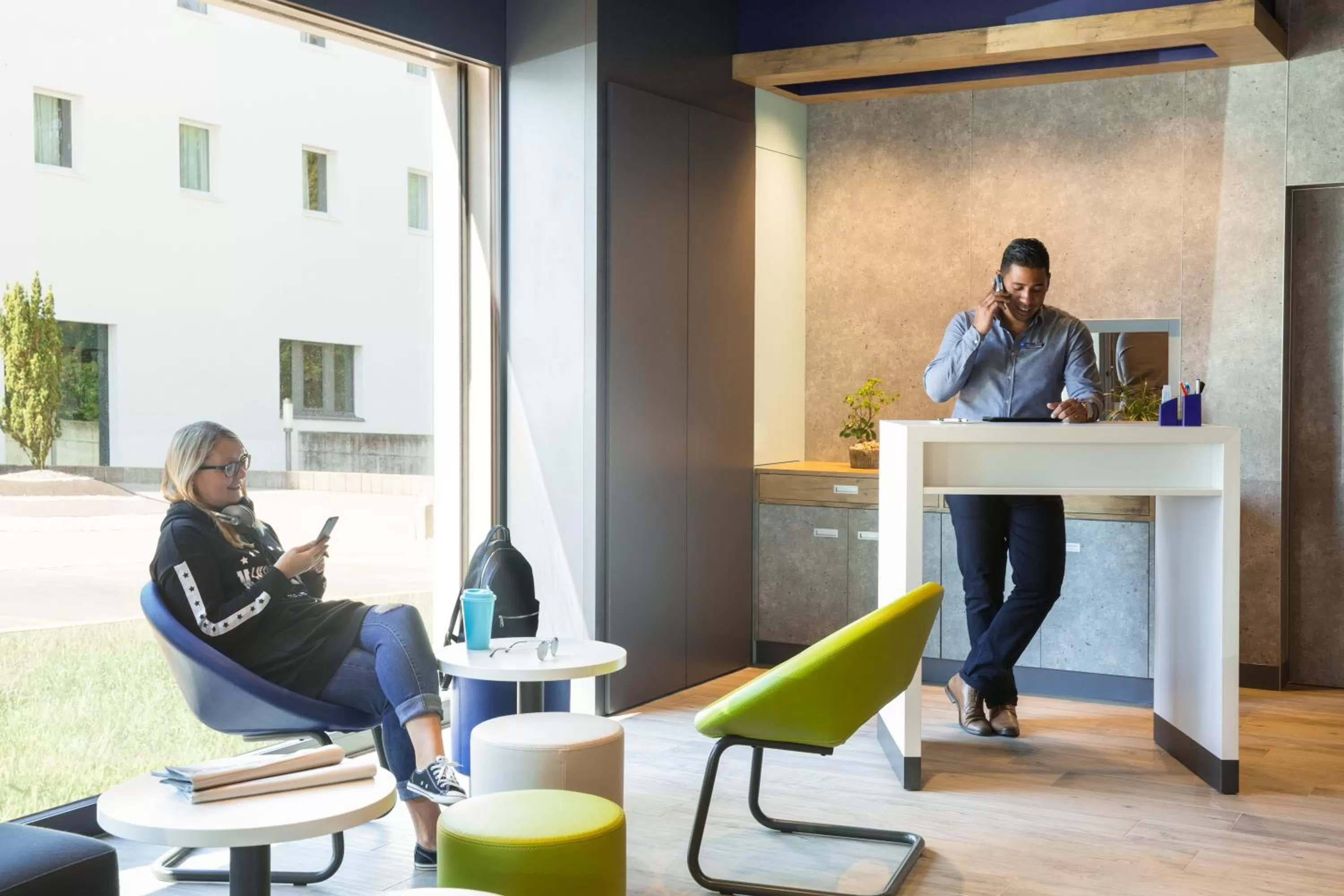 Lobby or reception in ibis budget Fribourg