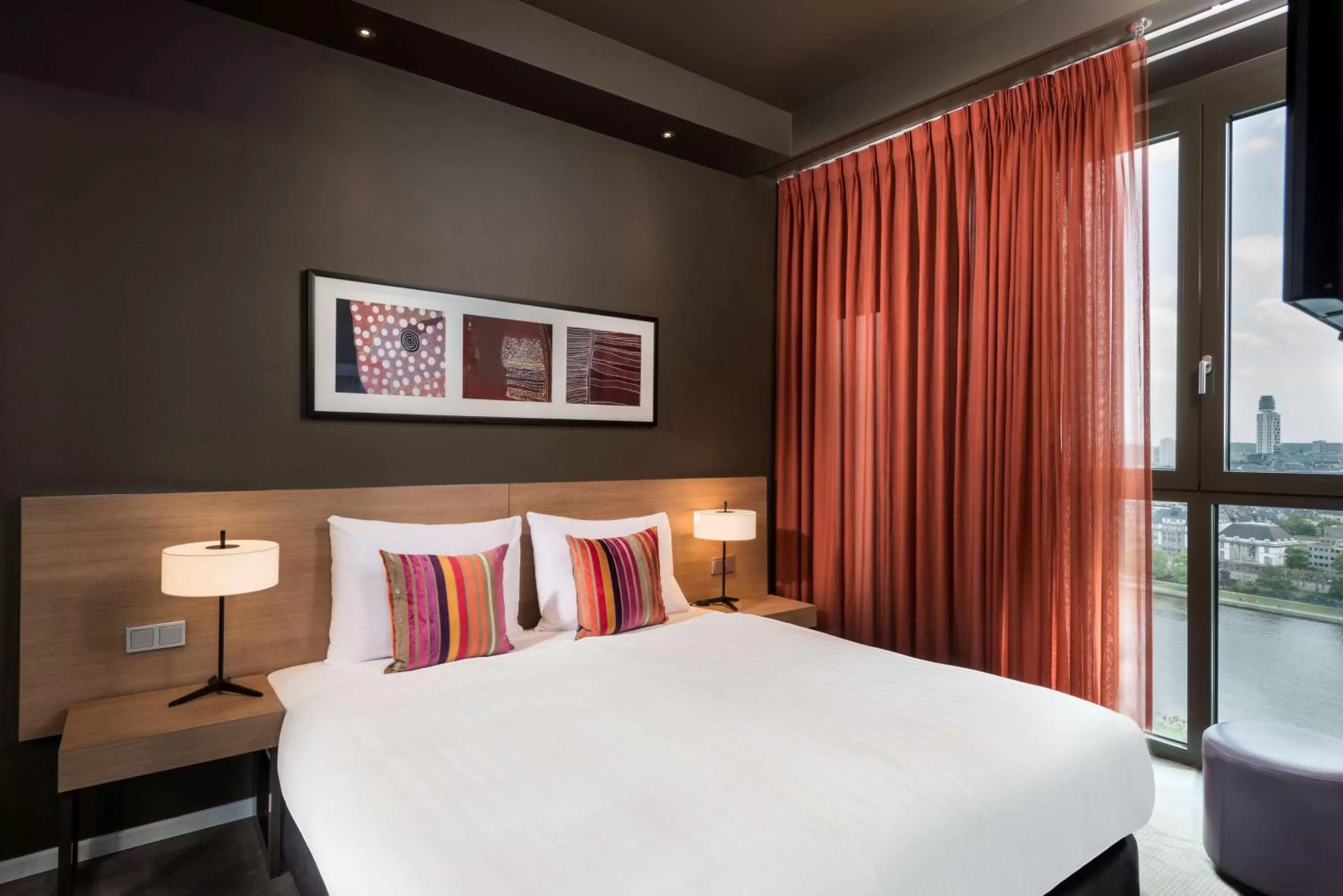 Bedroom, Bed in Adina Apartment Hotel Frankfurt Neue Oper