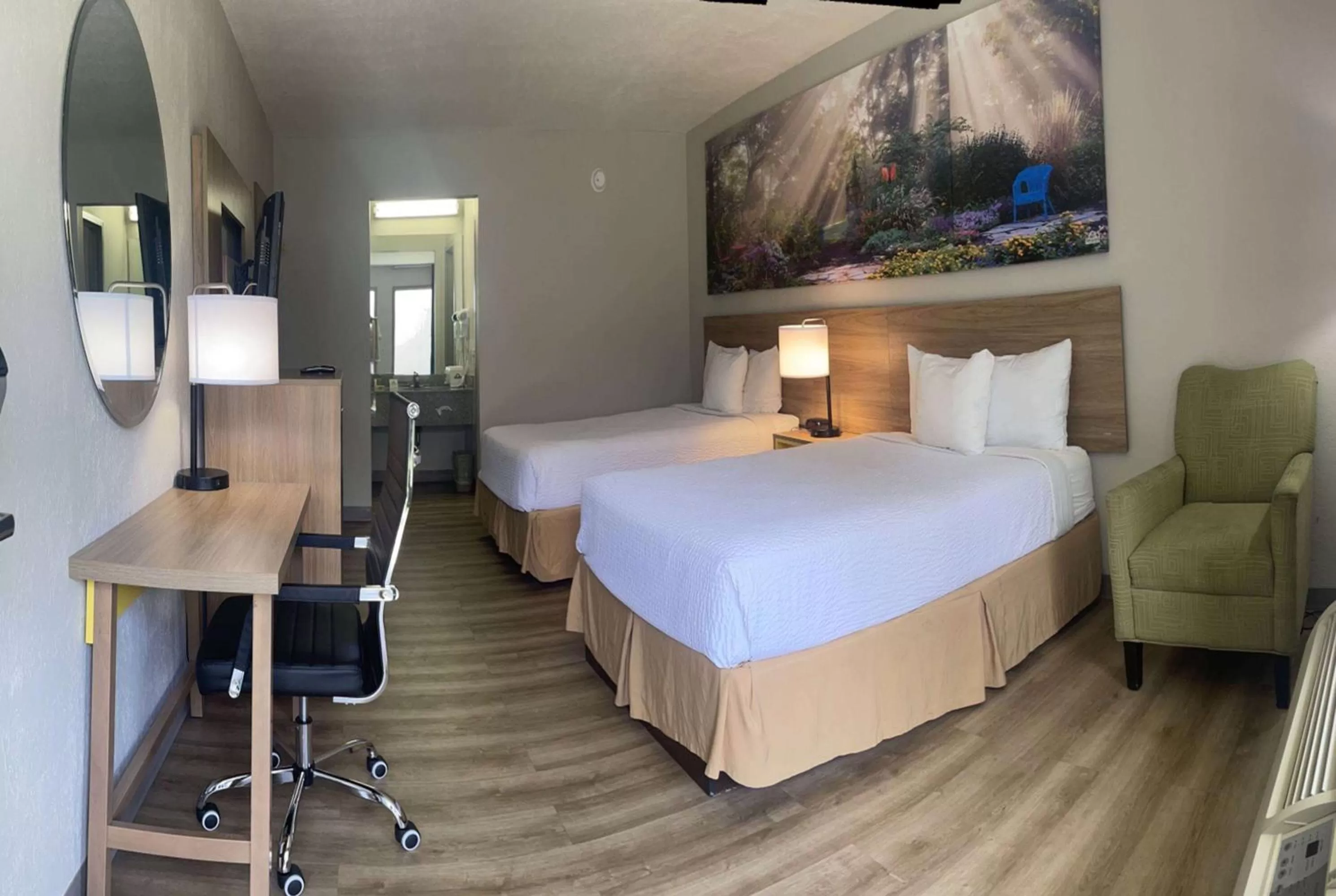 Poolside Double Room with Two Double Beds - First Floor/Non-Smoking in Days Inn by Wyndham Lake Park/Valdosta